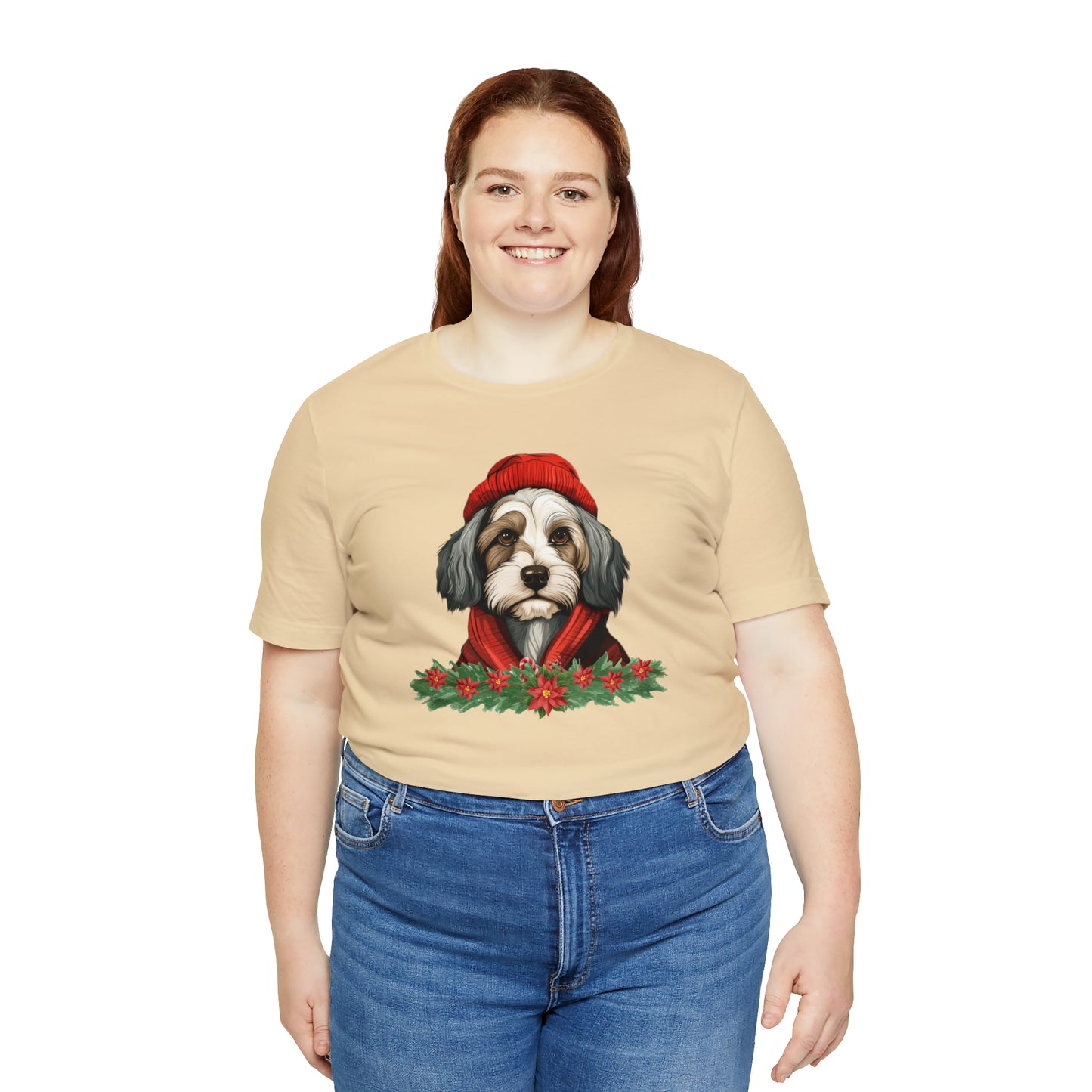 Havanese in Hat & Scarf Unisex Jersey Short Sleeve Tee