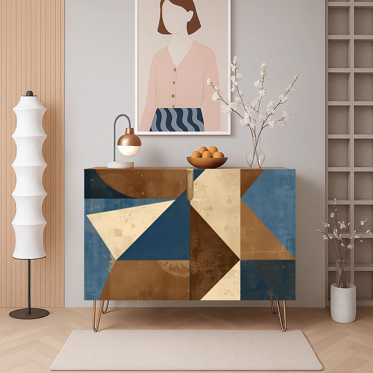 Modern Wooden Storage Cabinet (Made in USA)