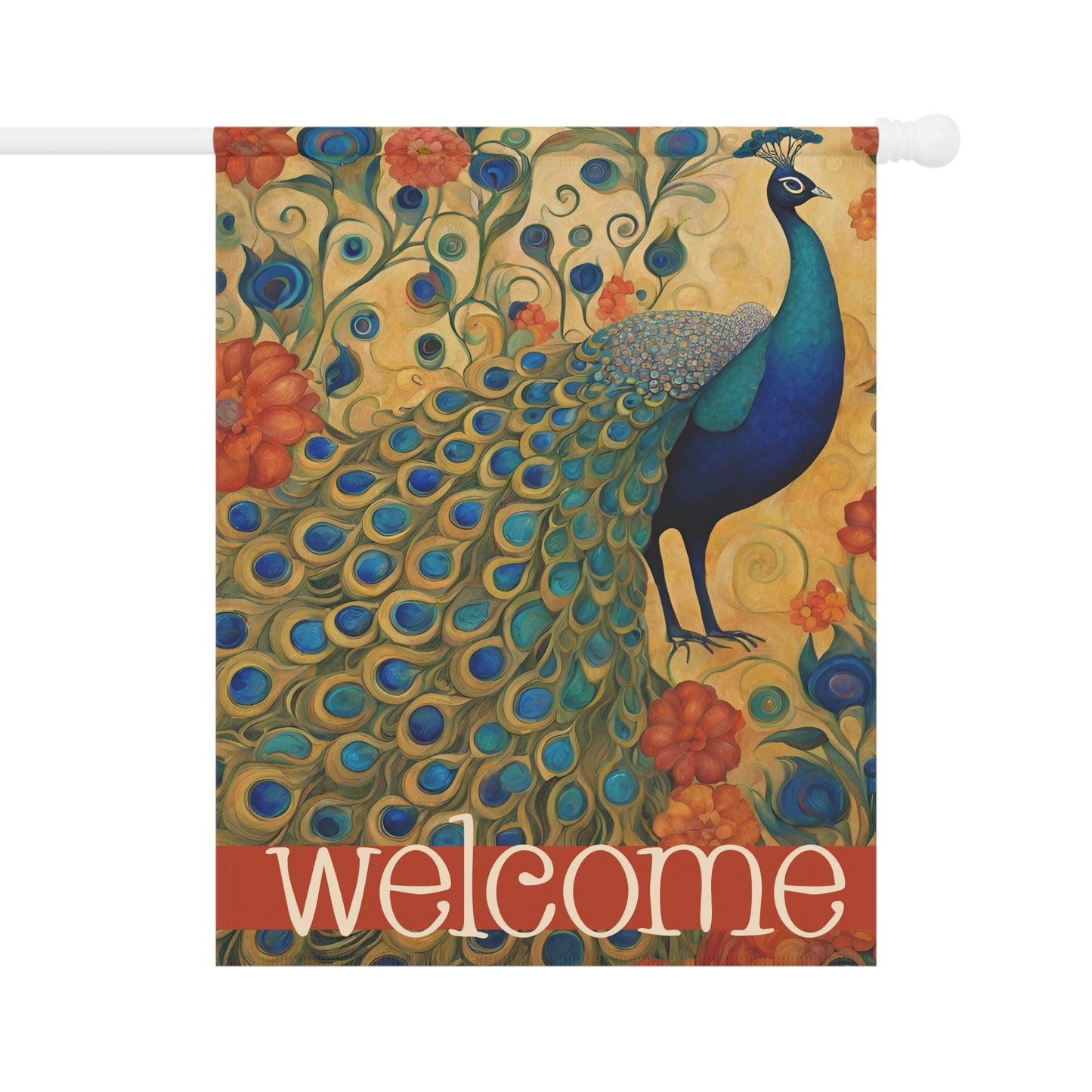 Flaunting It Welcome 2-Sided Garden & House Flag/Banner