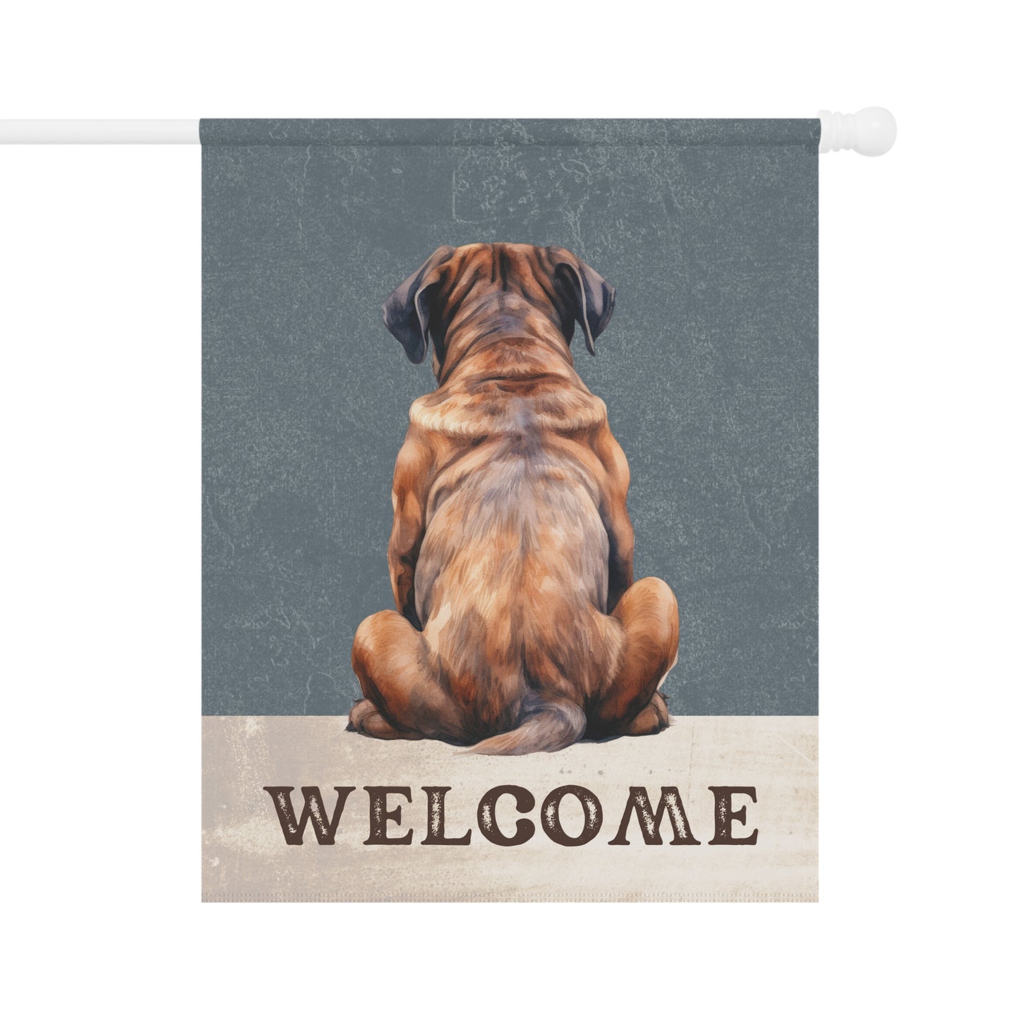 Mastiff Welcome 2-Sided Garden & House Flag/Banner