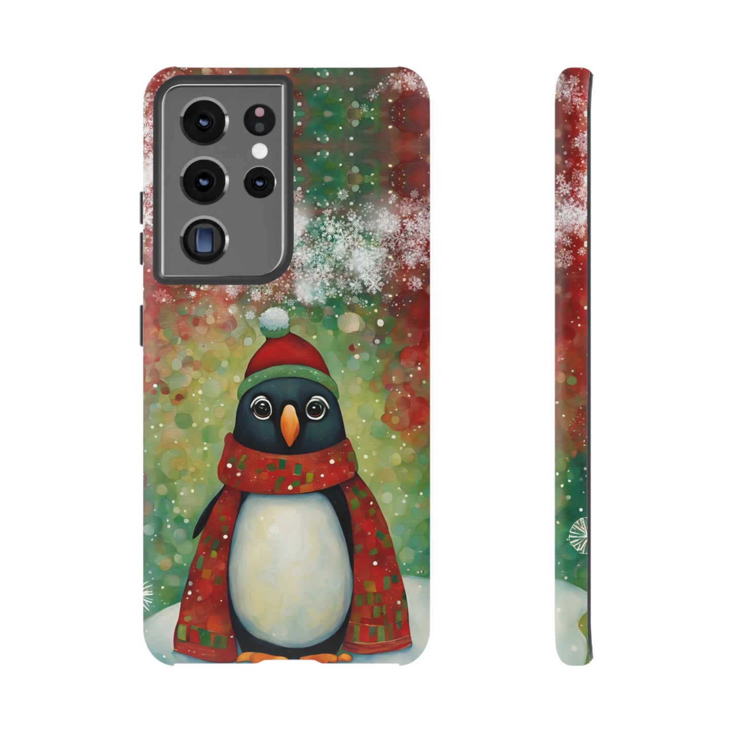 Christmas Penguin iPhone Samsung Galaxy Google Pixel Tough Cases