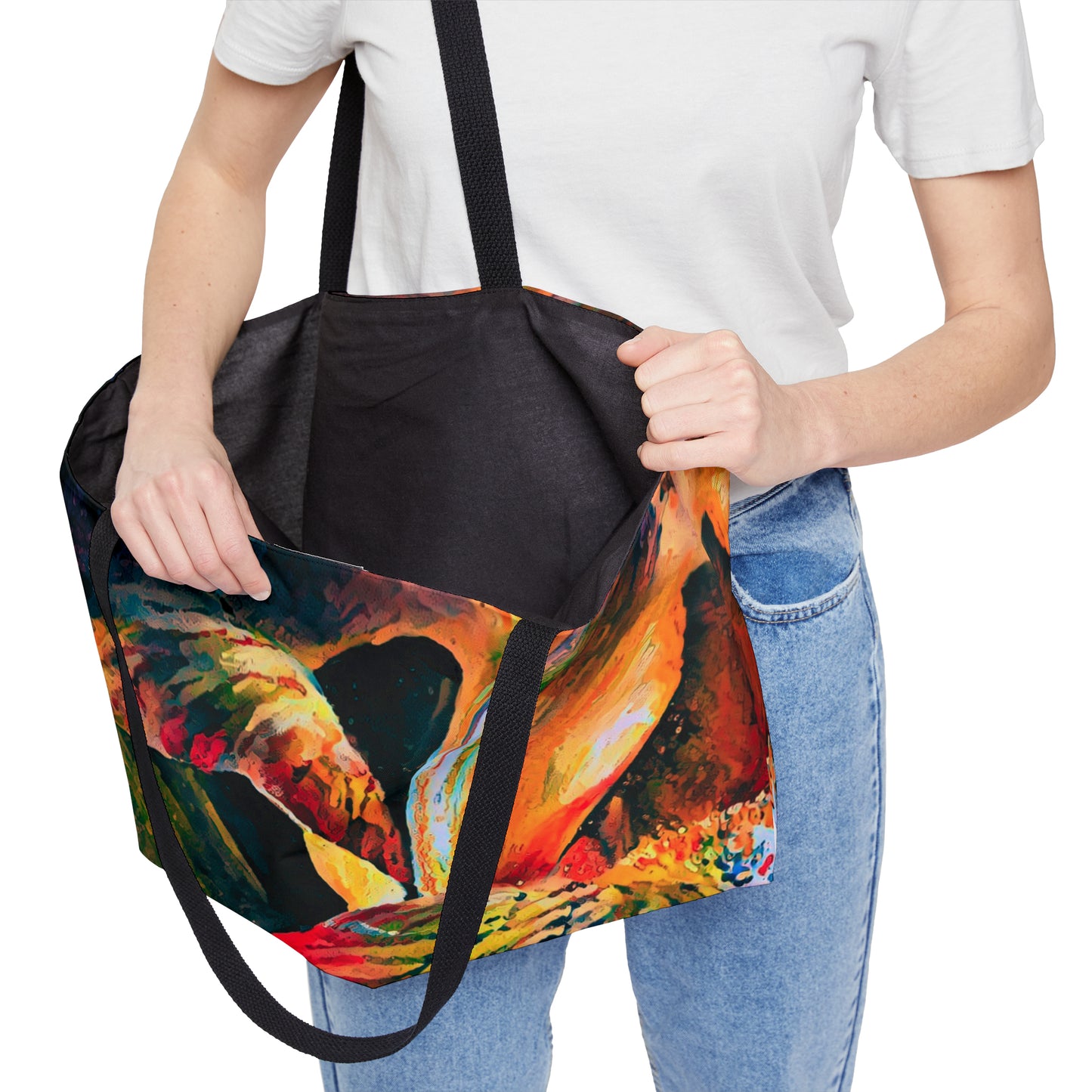 Midnight Iris Weekender Tote Bag