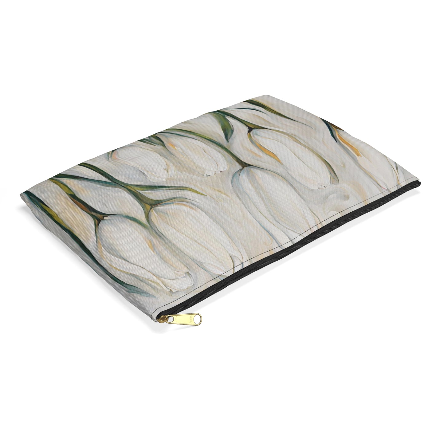 White Tulips Accessory Pouch