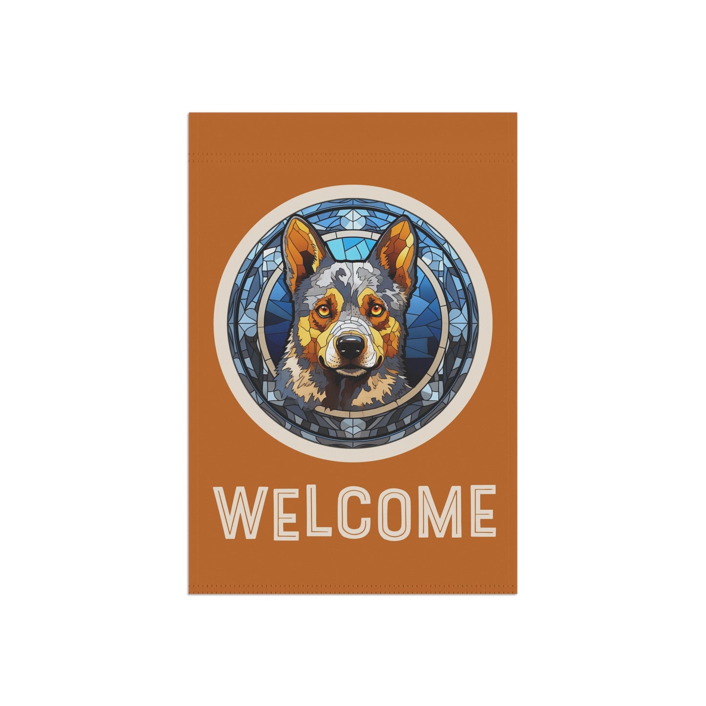 Australian Cattle Dog Welcome 2-Sided Garden & House Flag/Banner