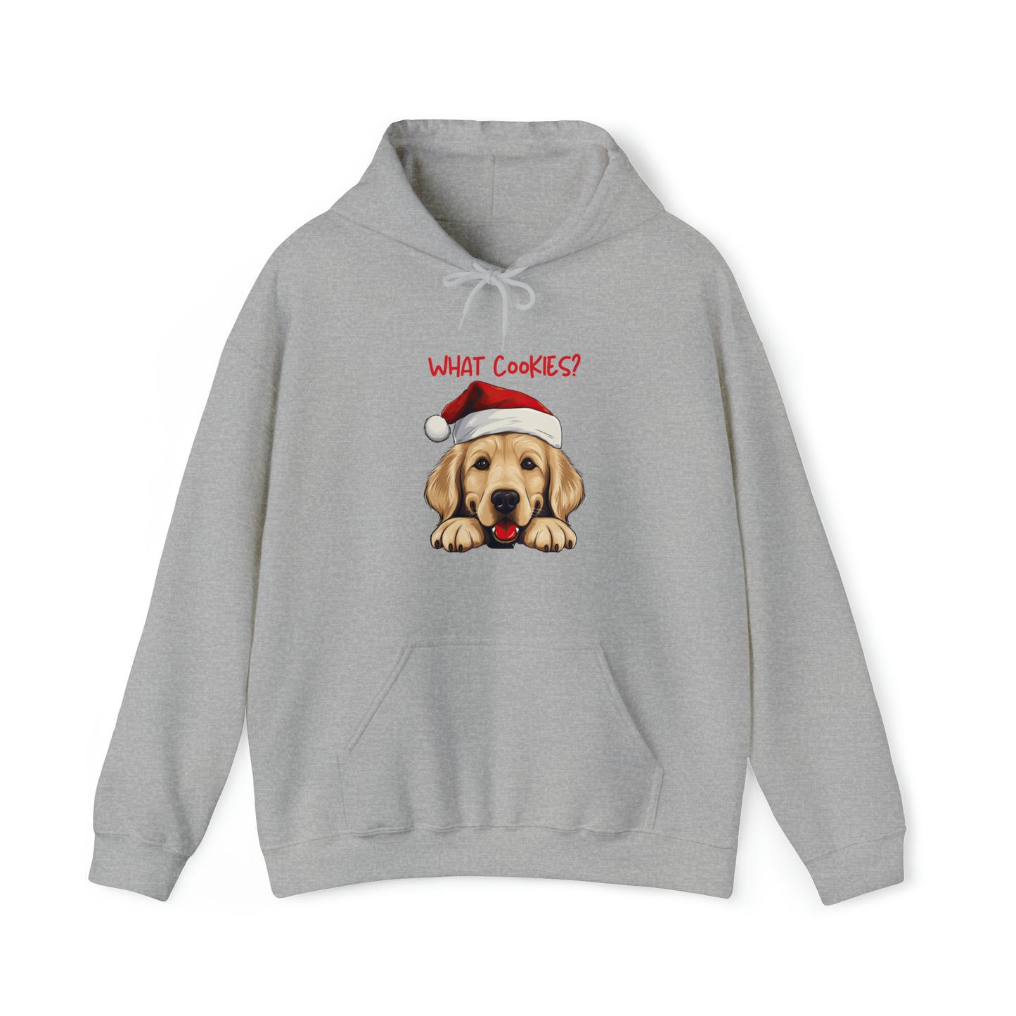 What Cookies? Golden Retriever in Santa Hat Unisex Heavy Blend™ Hooded Sweatshirt