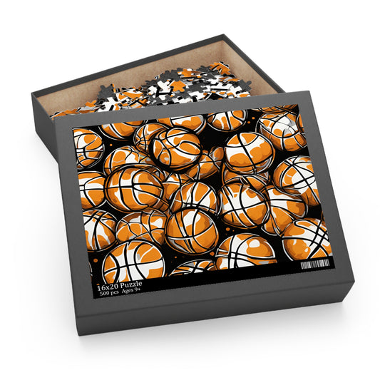 Slam Dunk Abstract Basketball Puzzle (500-Piece)