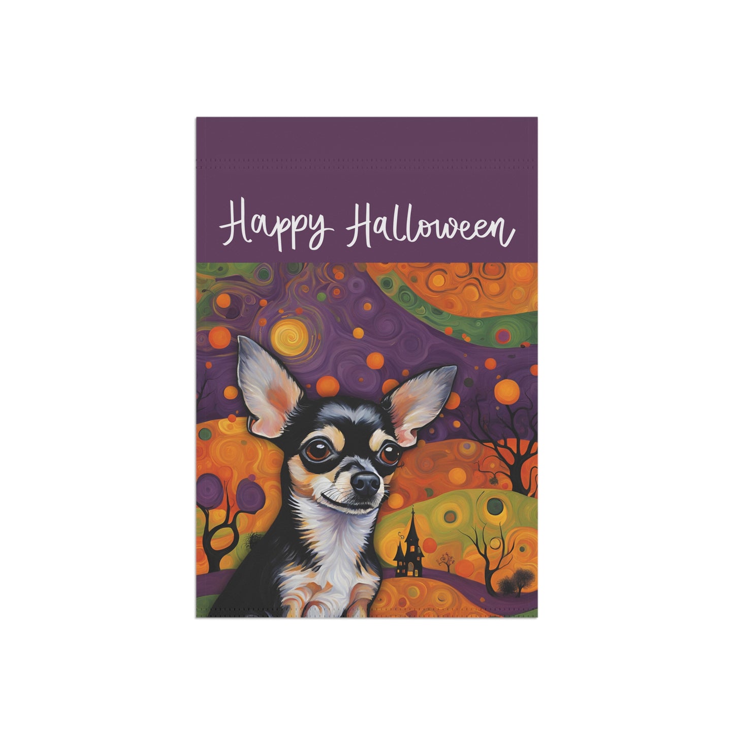 Chihuahua Happy Halloween 2-Sided Garden & House Flag/Banner