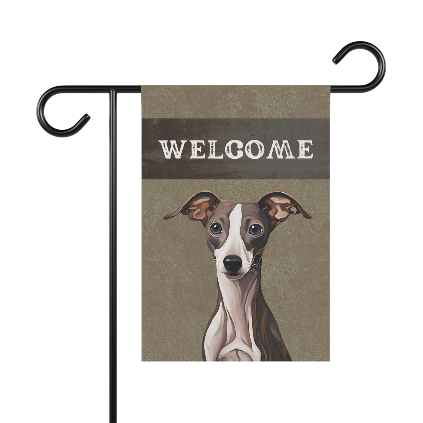 Greyhound Welcome 2-Sided Garden & House Flag/Banner