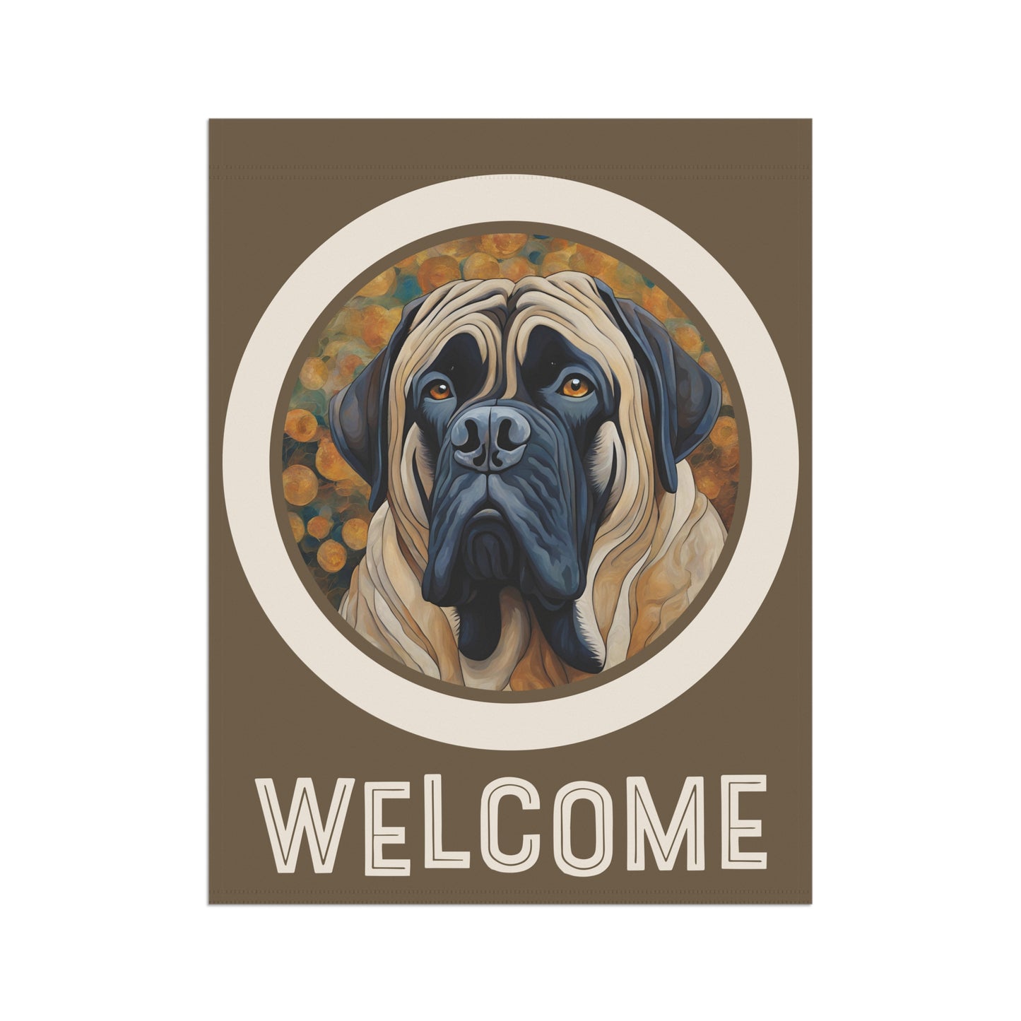 Mastiff Welcome 2-Sided Garden & House Flag/Banner