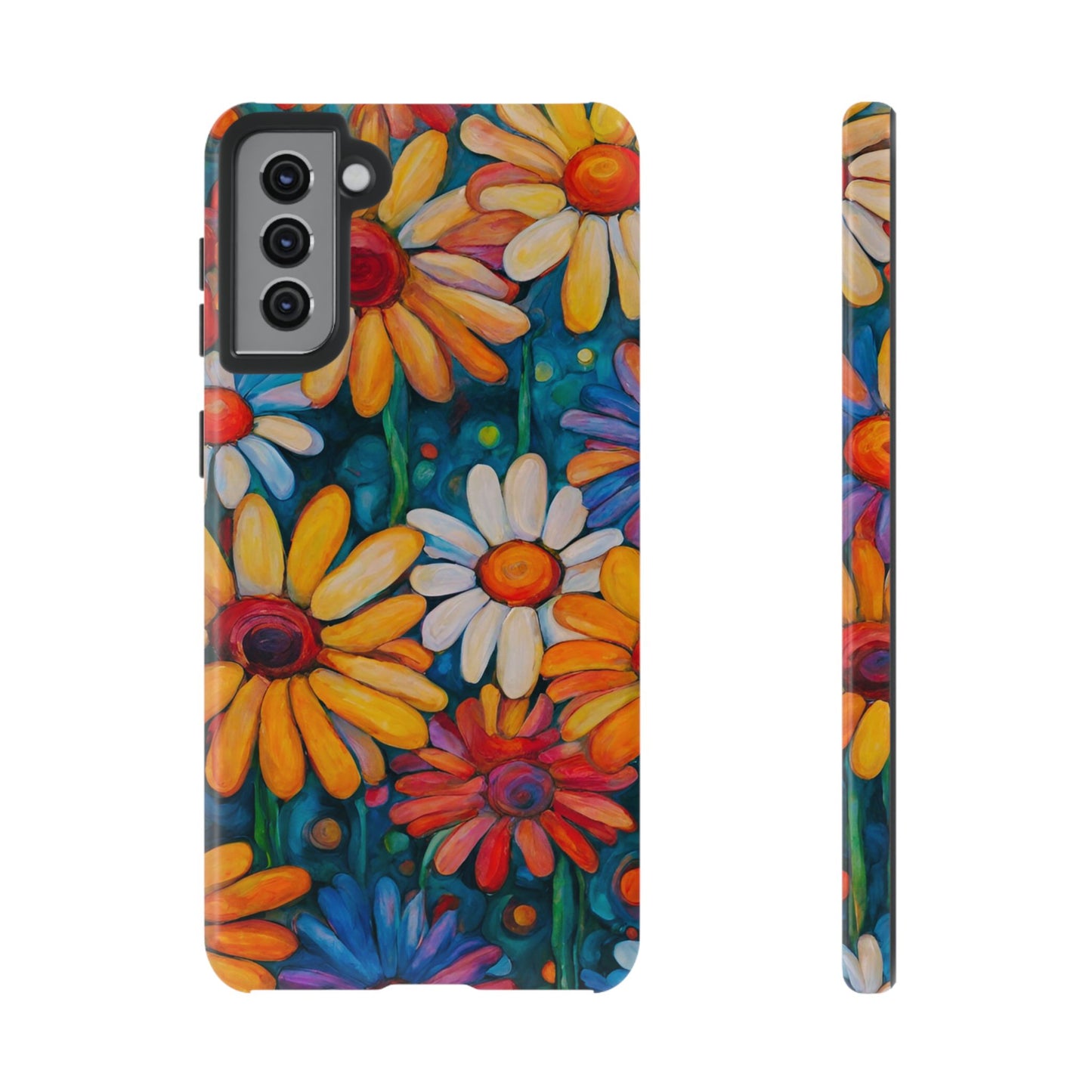 Crazy Daisies iPhone Samsung Galaxy Google Pixel Tough Cases