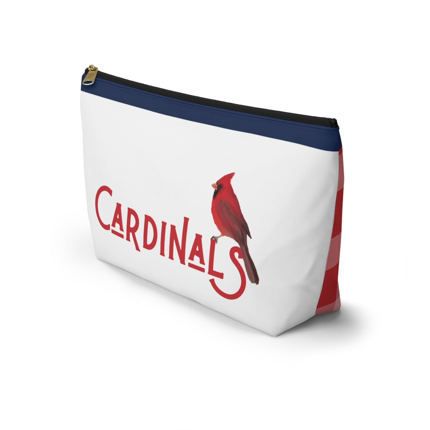 Red Plaid St Louis Cardinals Accessory Pouch w T-bottom