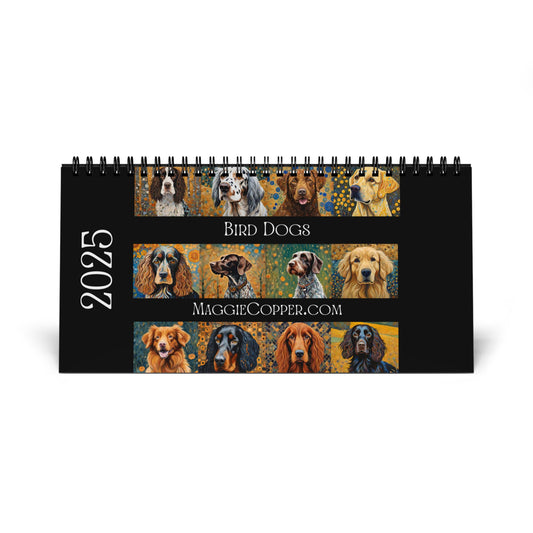 Bird Dogs 2025 Desktop Calendar