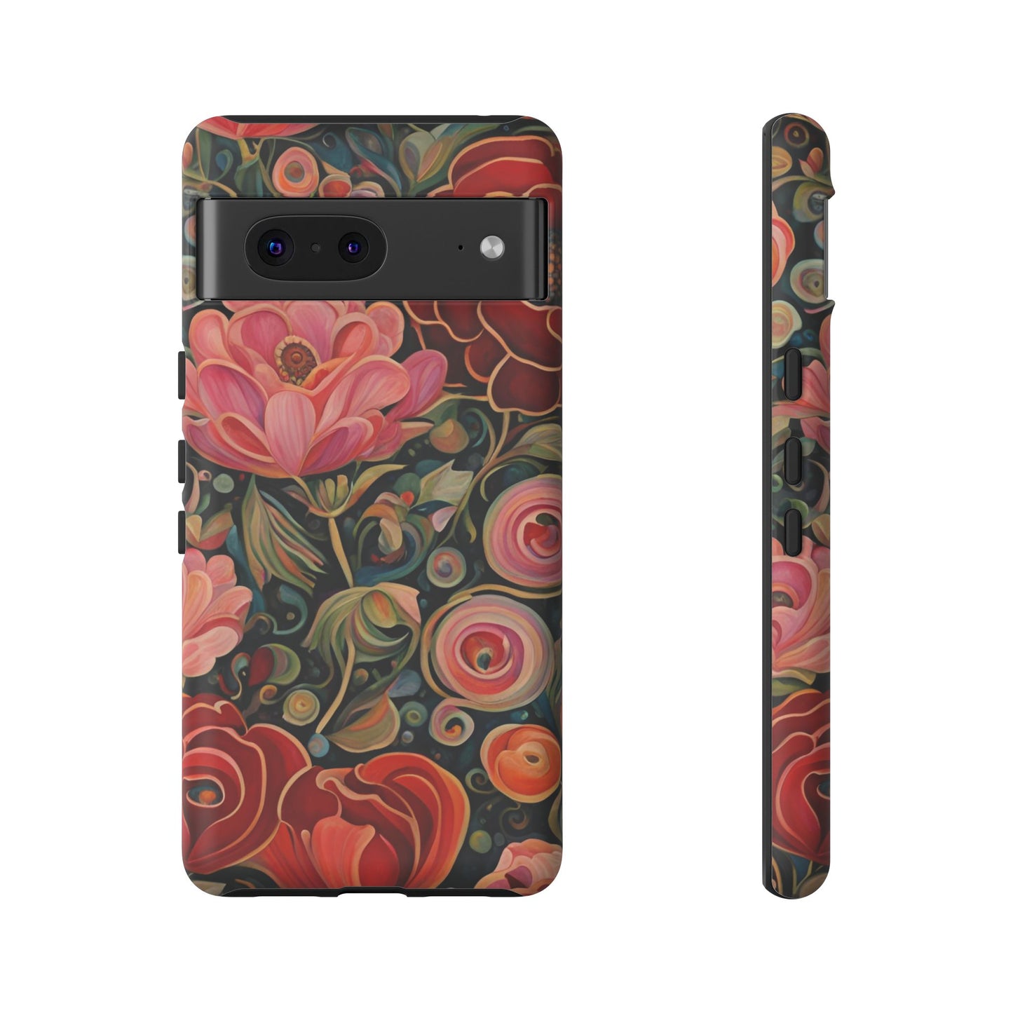 February Flowers iPhone Samsung Galaxy Google Pixel Tough Cases