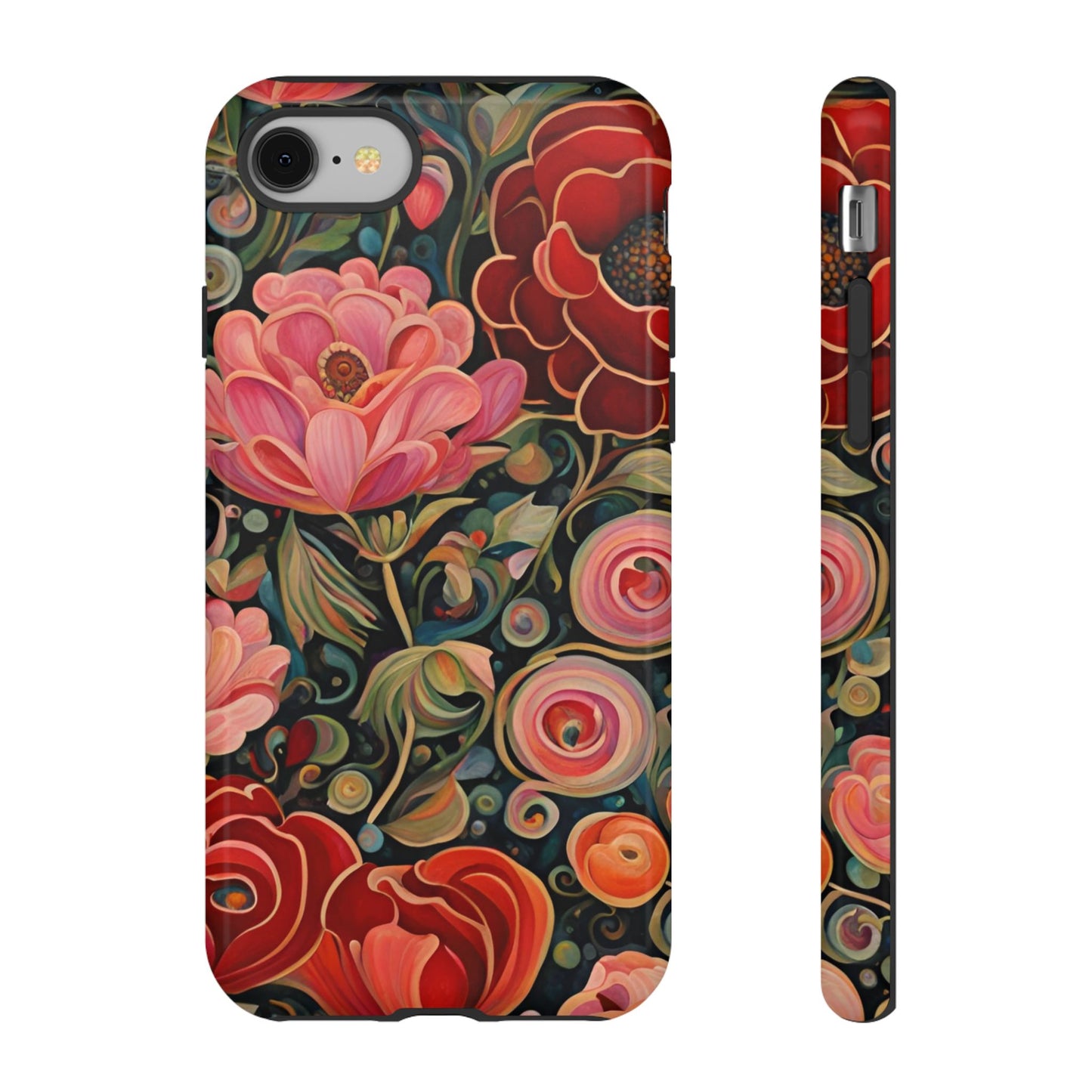 February Flowers iPhone Samsung Galaxy Google Pixel Tough Cases