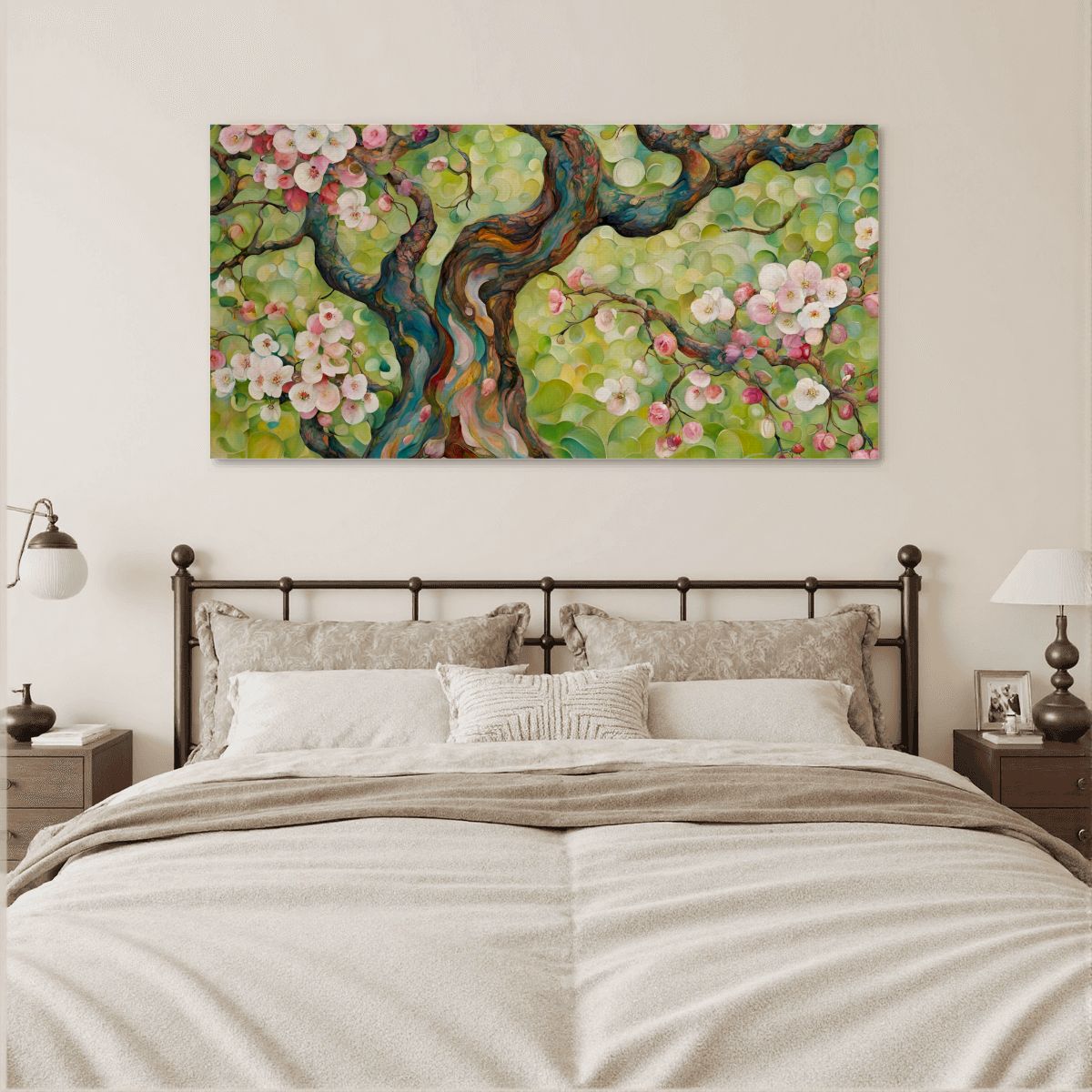 60" x 30" Printed Canvas Fabric Wall Art - No Frame (Made in USA)