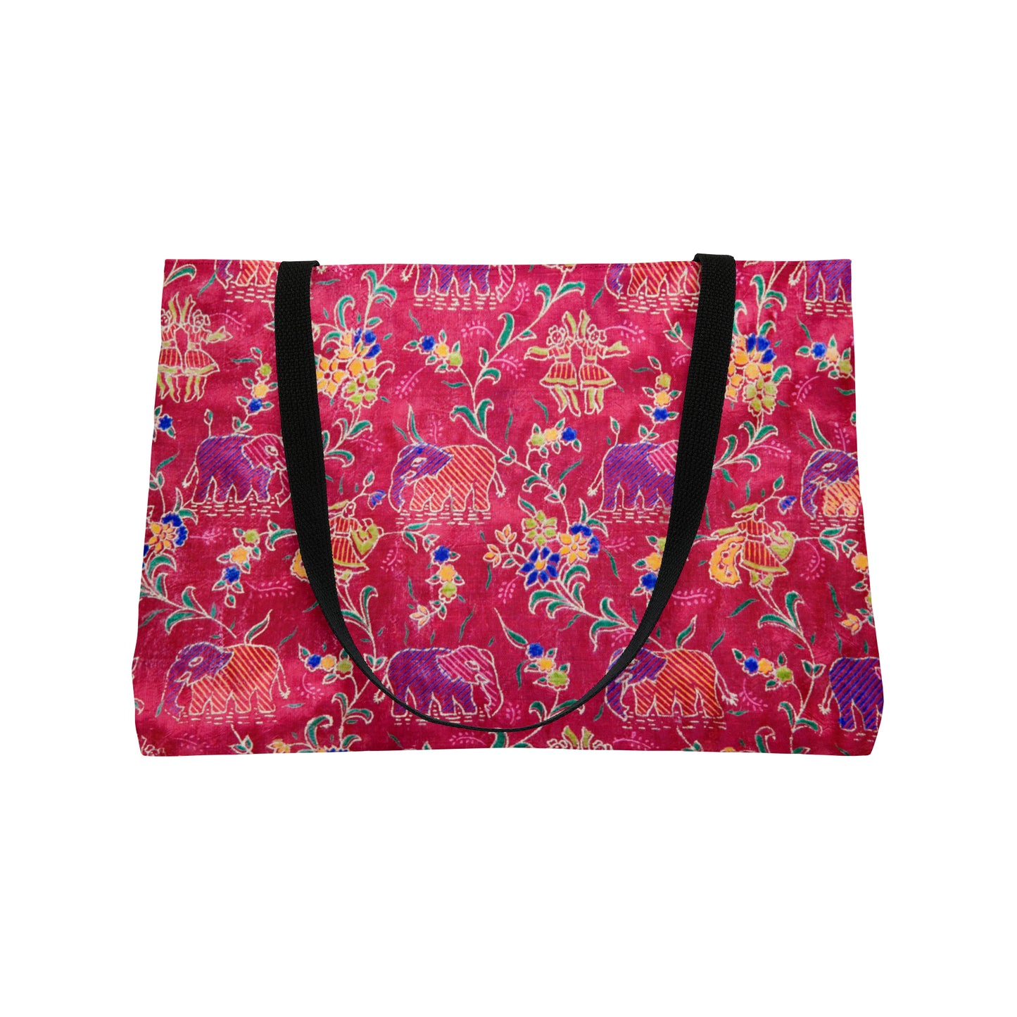 Elephants in Silk Weekender Tote Bag