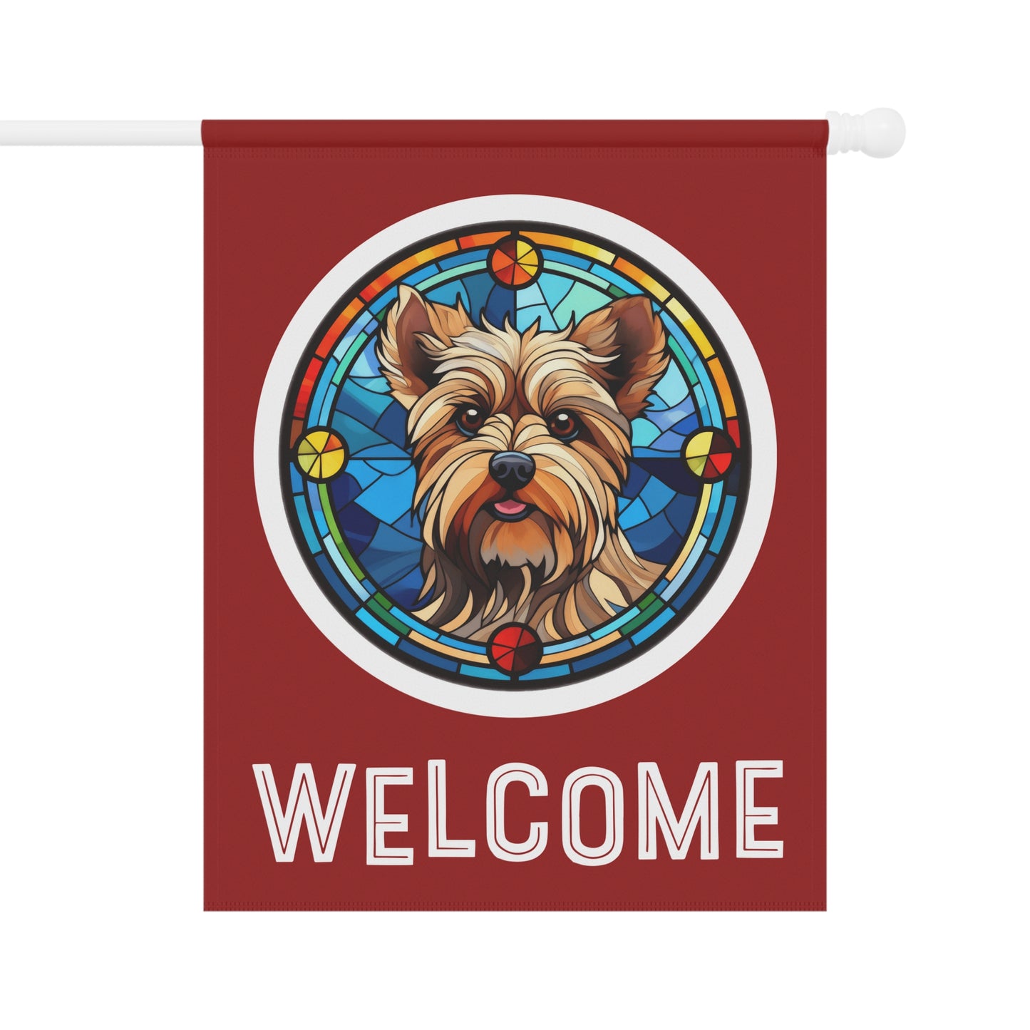 Yorkshire Terrier Welcome 2-Sided Garden & House Flag/Banner