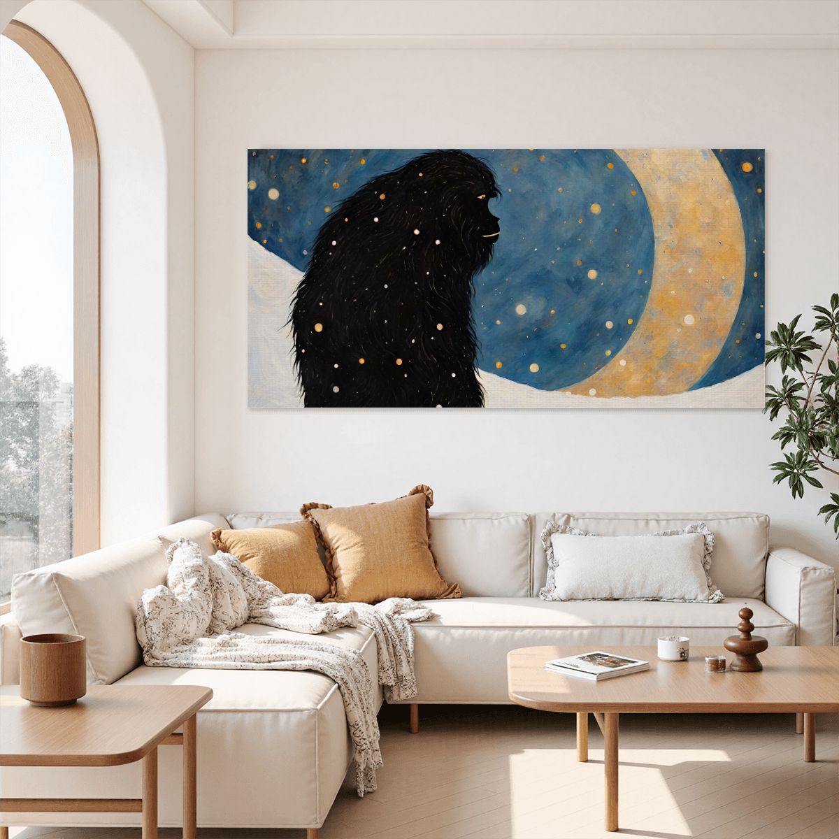 60" x 30" Printed Canvas Fabric Wall Art - No Frame (Made in USA)