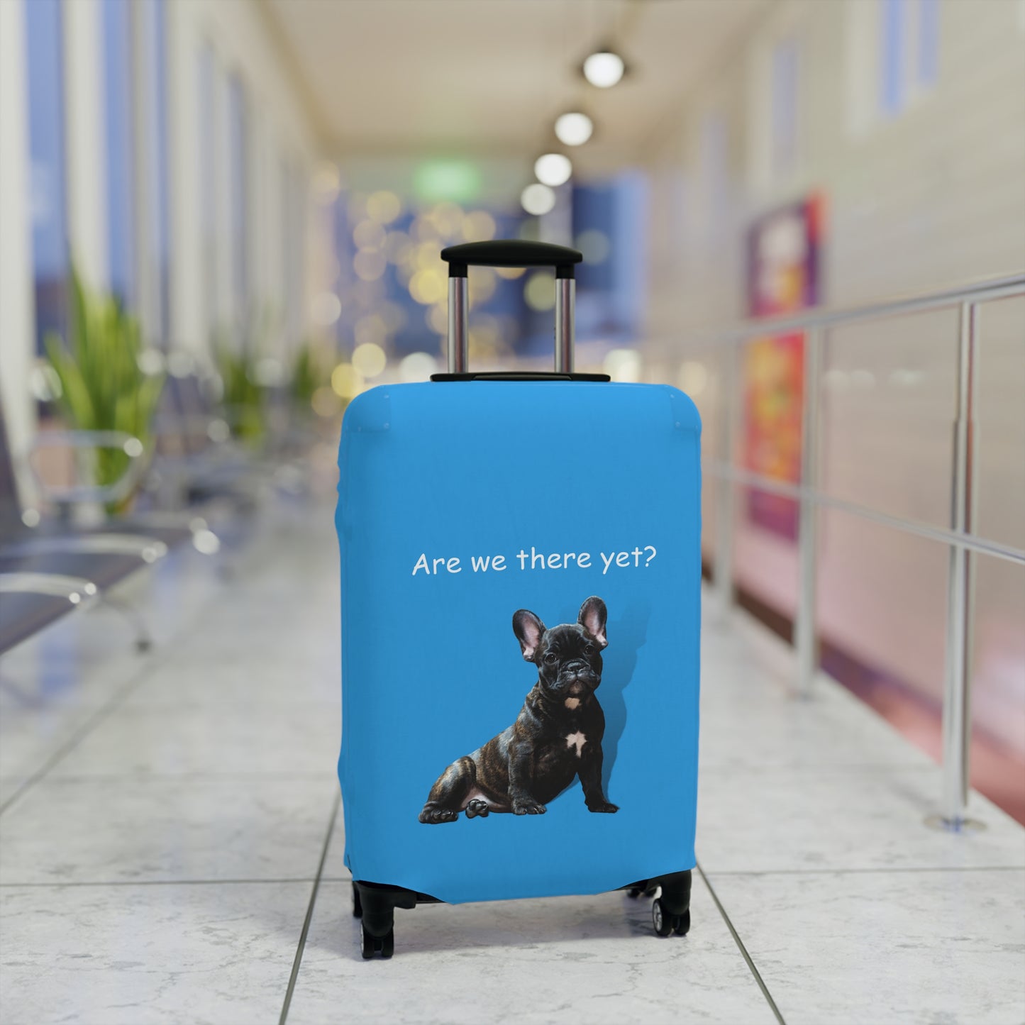 Boston Terrier Are We There Yet? Luggage Cover