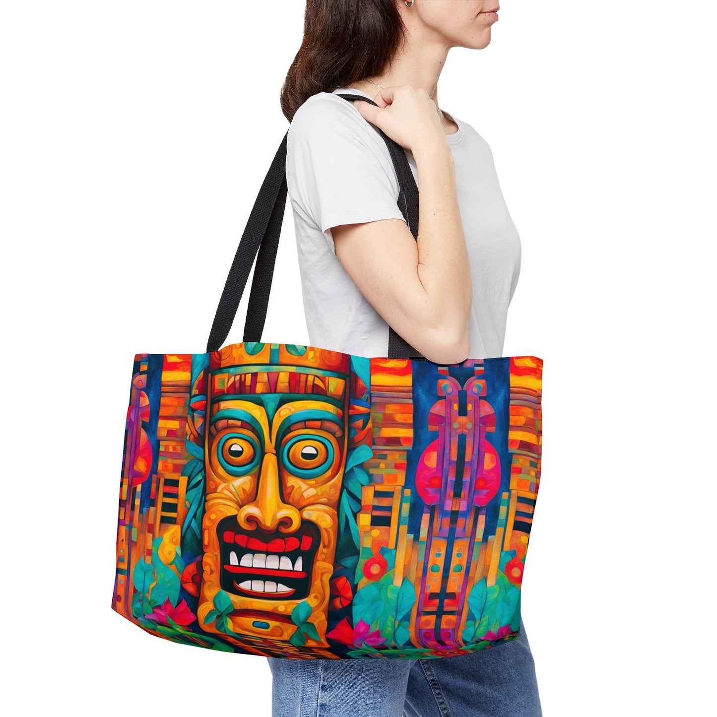 Crazy Tiki Weekender Tote Bag