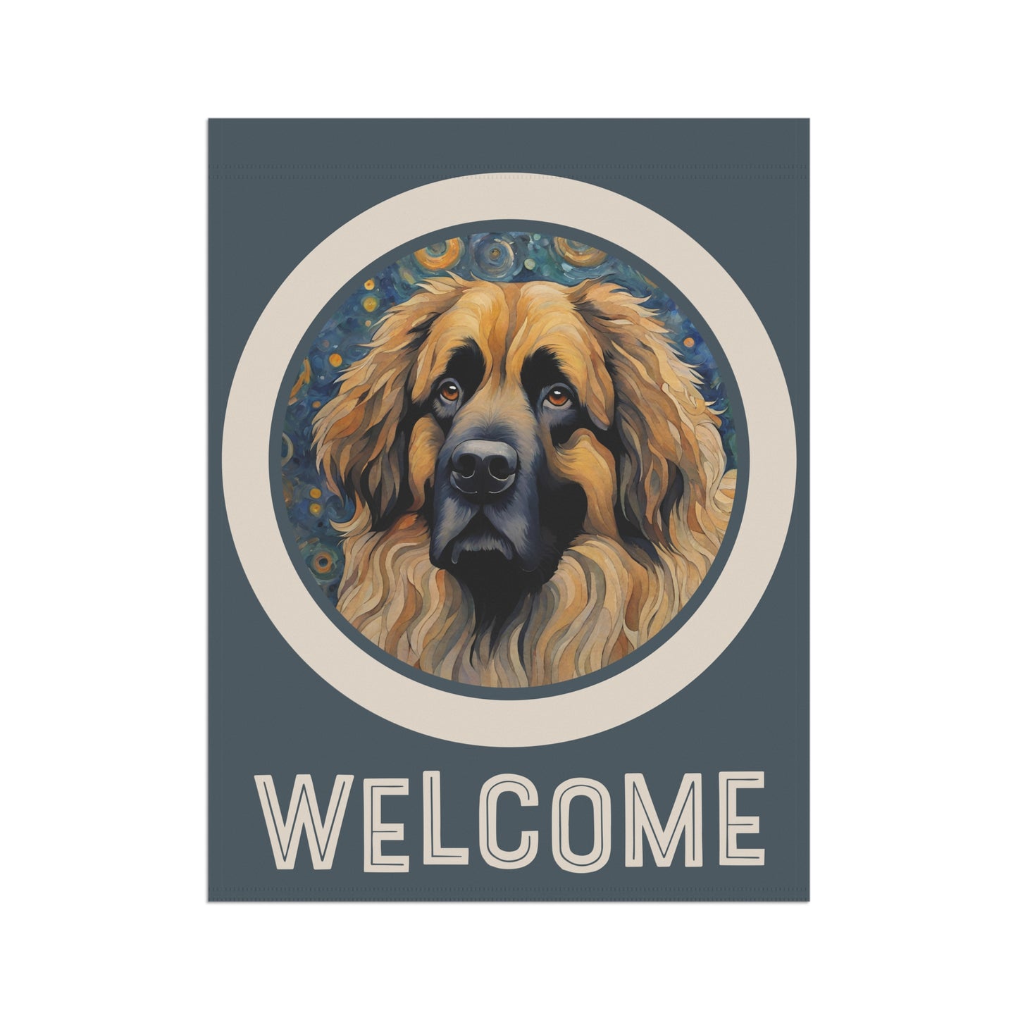 Leonberger Welcome 2-Sided Garden & House Flag/Banner