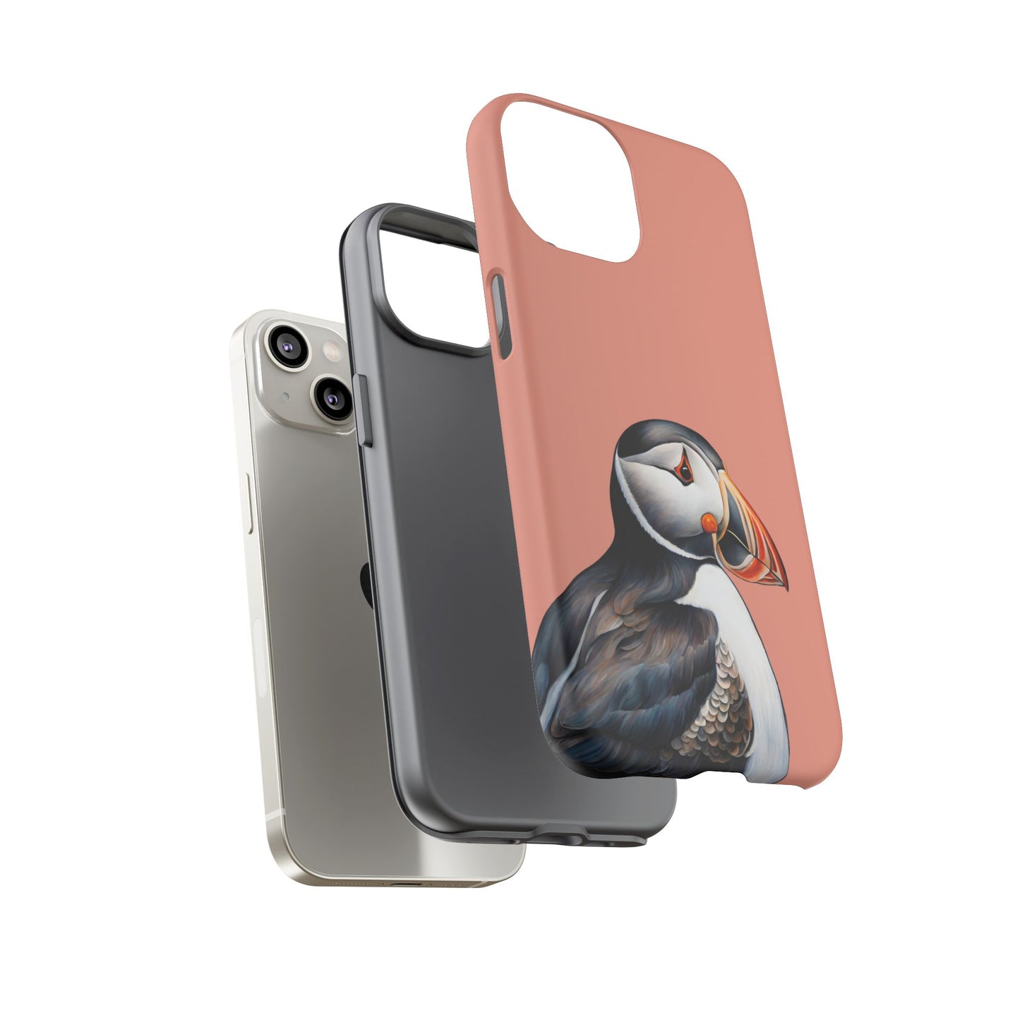 Puffin Wildlife iPhone Samsung Galaxy Google Pixel Tough Cases