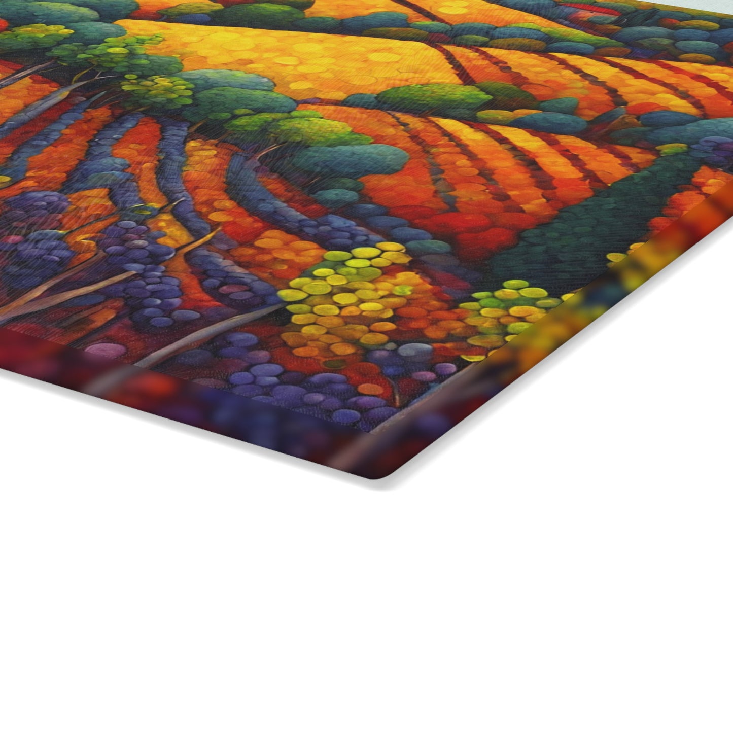 Countryside Vineyard Tempered Glass Cutting Board