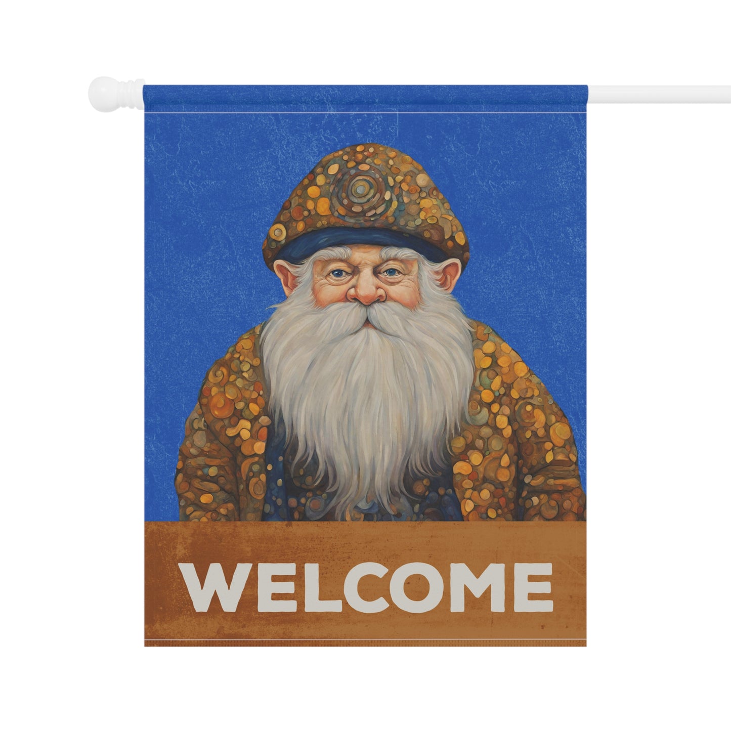 Gnome Welcome 2-Sided Garden & House Flag/Banner