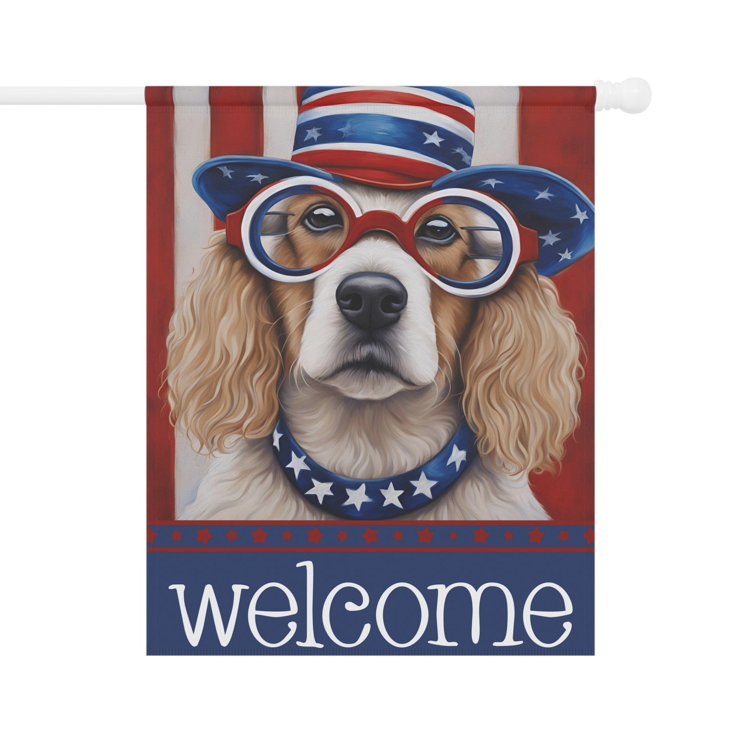 Liberty Dag Welcome 2-Sided Garden & House Flag/Banner