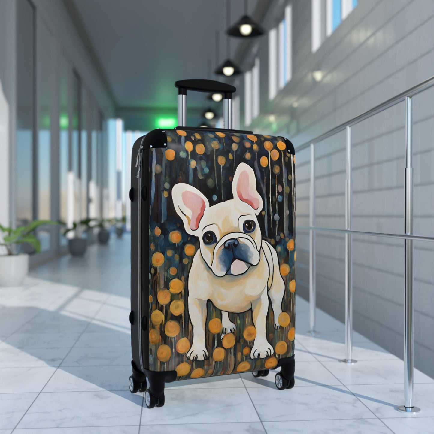 Have a Seat Frenchie Suitcase