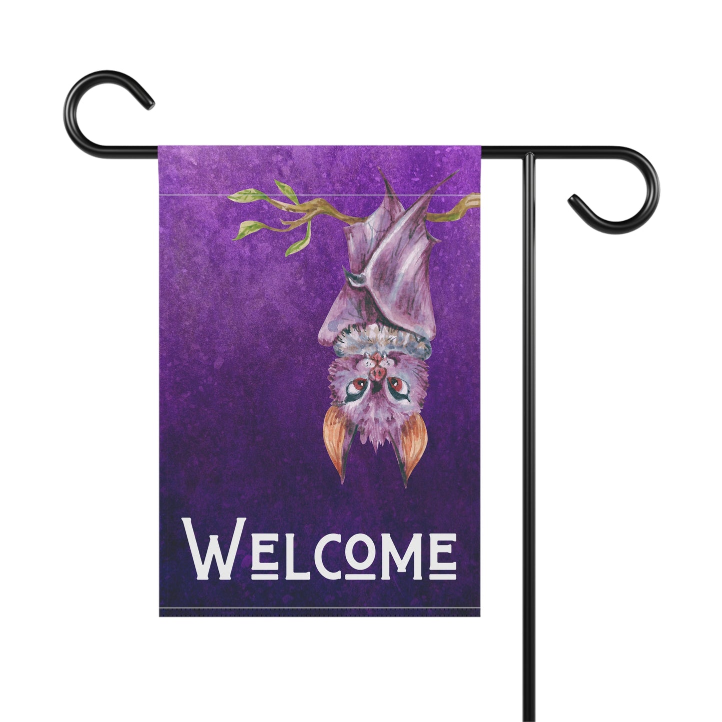 Welcome Bat 2-Sided Garden & House Banner