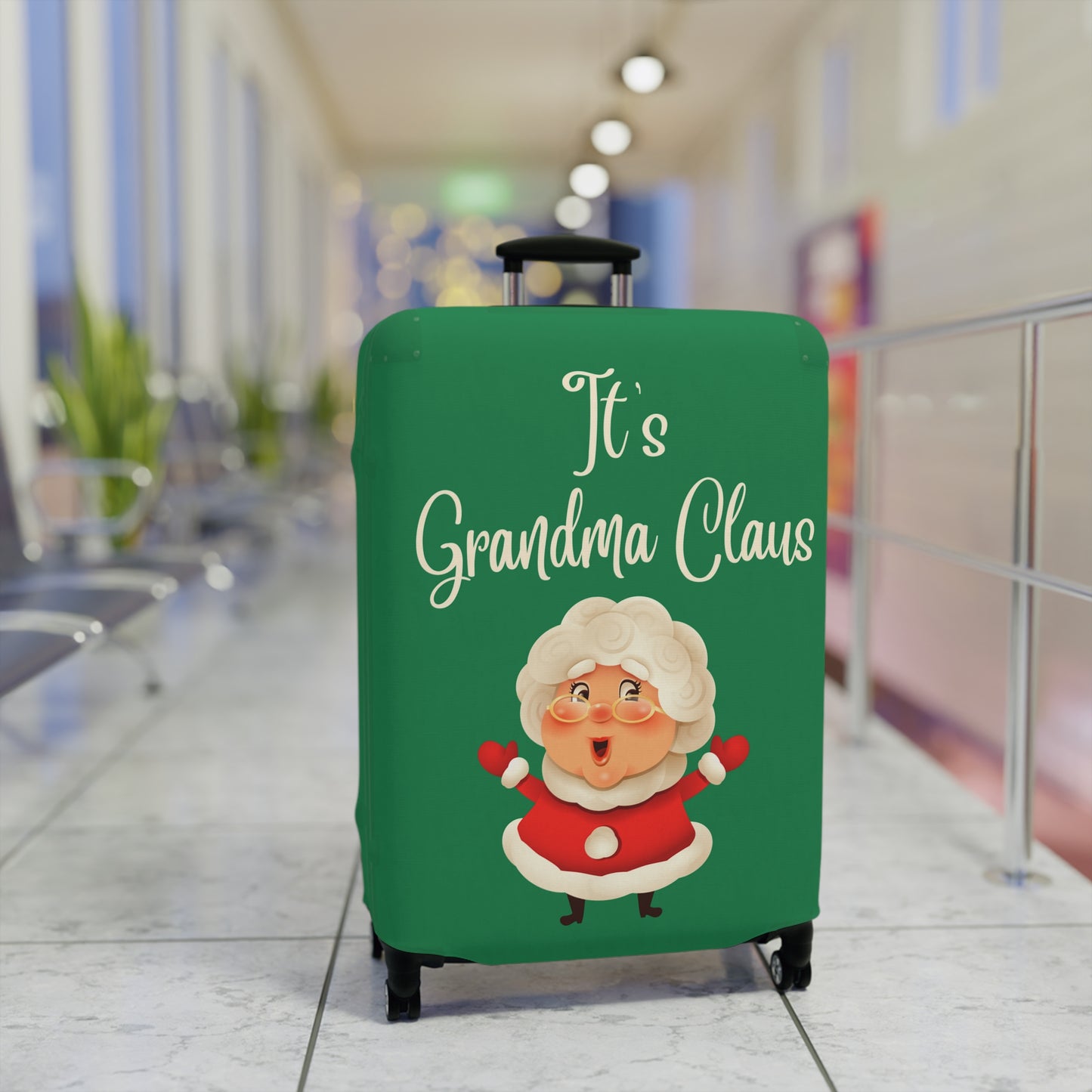 It's Grandma Claus Christmas Luggage Cover