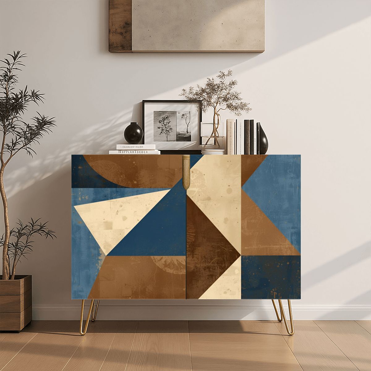 Modern Wooden Storage Cabinet (Made in USA)