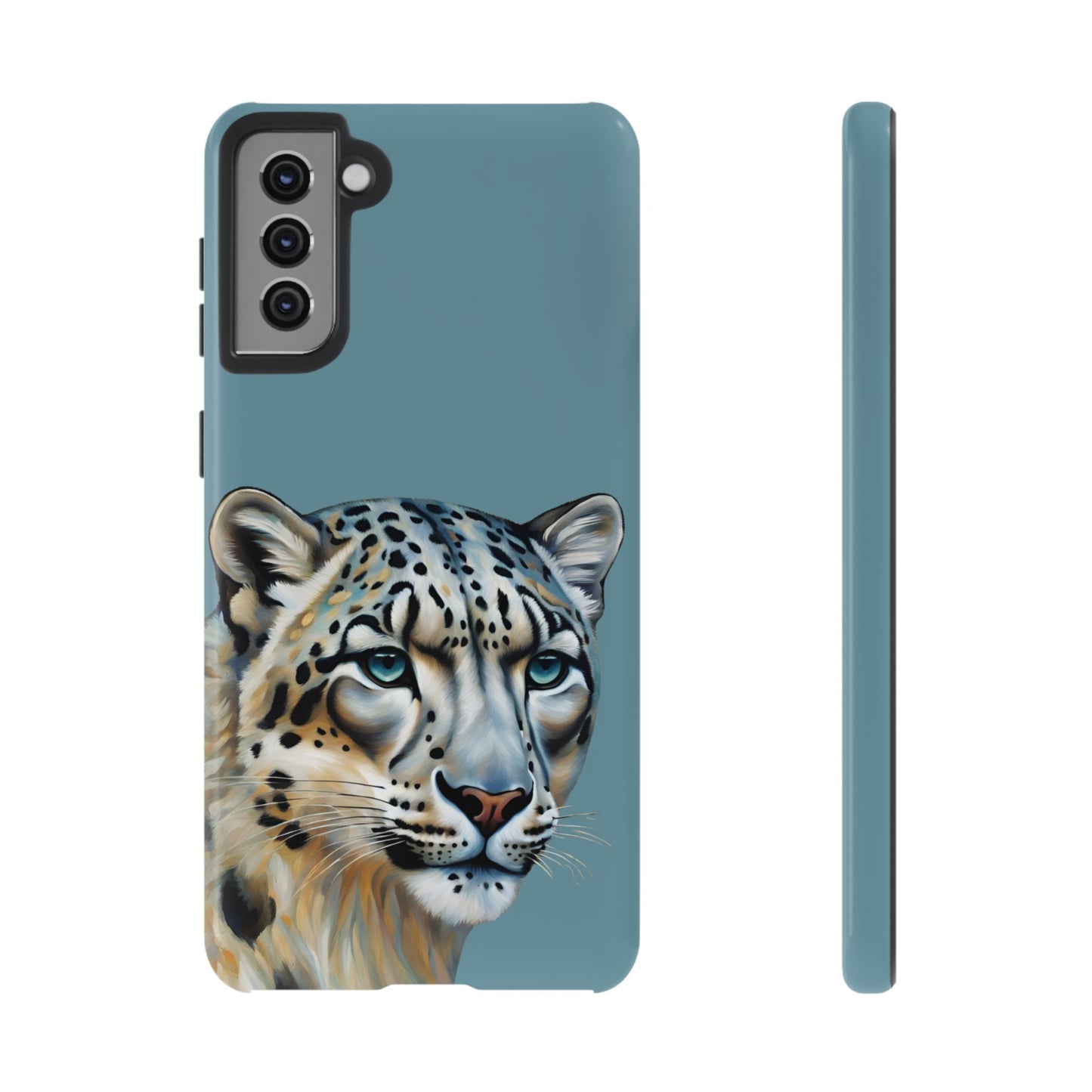 Snow Leopard iPhone Samsung Galaxy Google Pixel Tough Cases