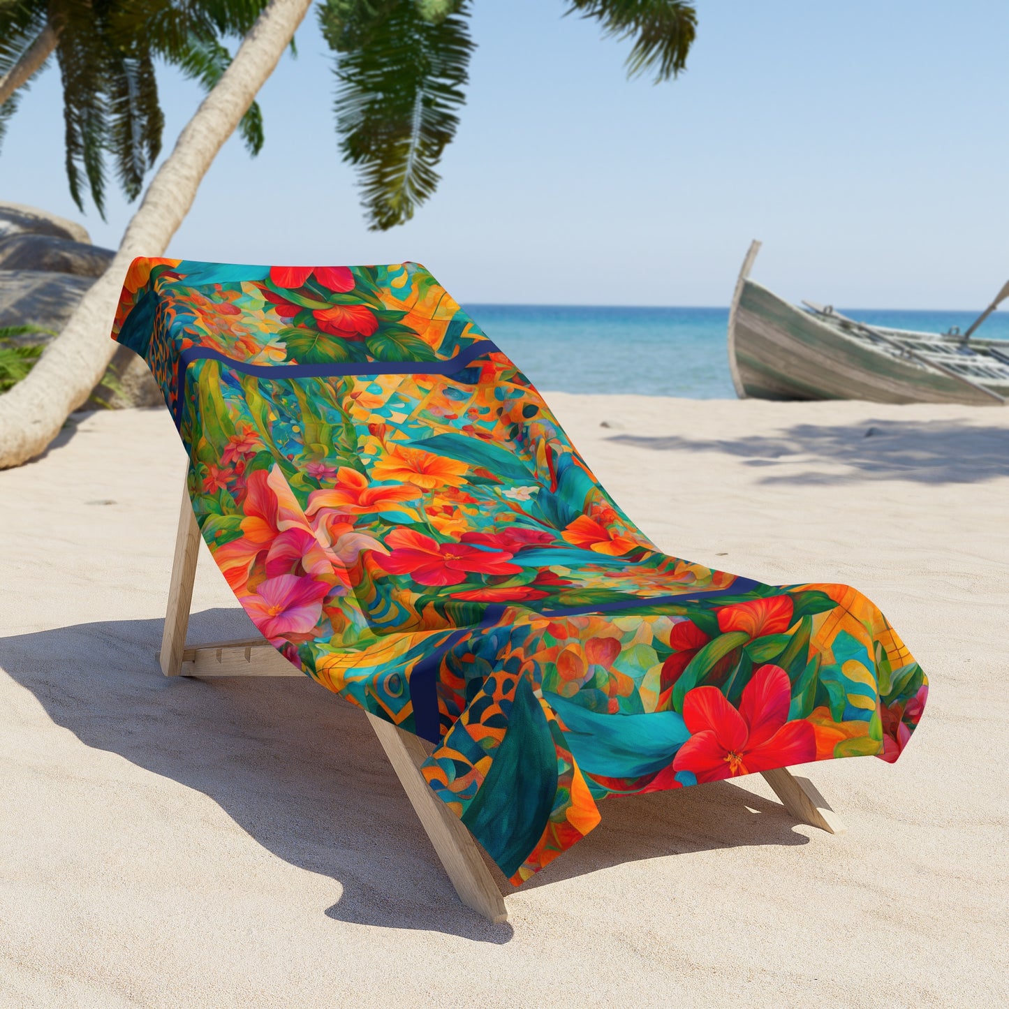 Aria Floral Beach Towel