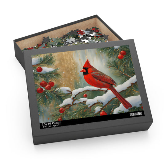 Holiday Cardinal Puzzle (500-Piece)