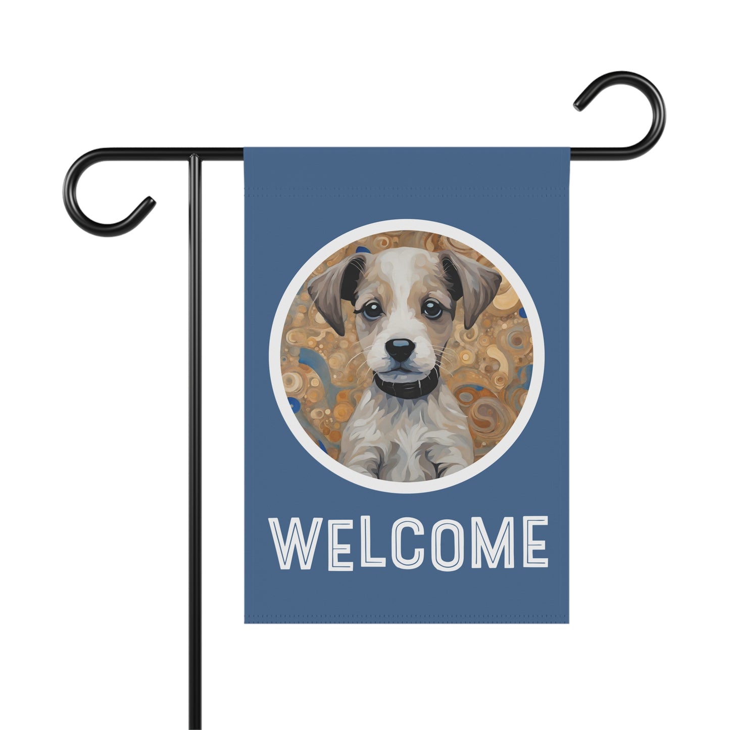 Phillip the Dog 2 Welcome 2-Sided Garden & House Flag/Banner