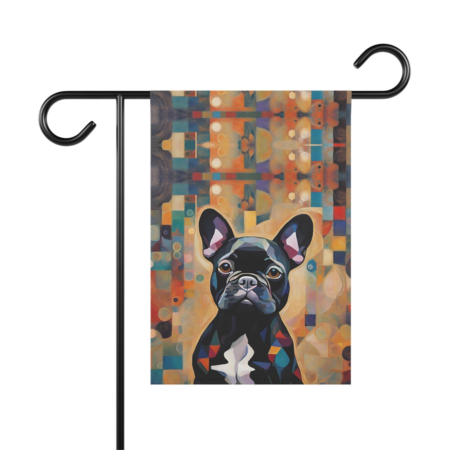 Funky French Bulldog 2-Sided Garden & House Flag/Banner