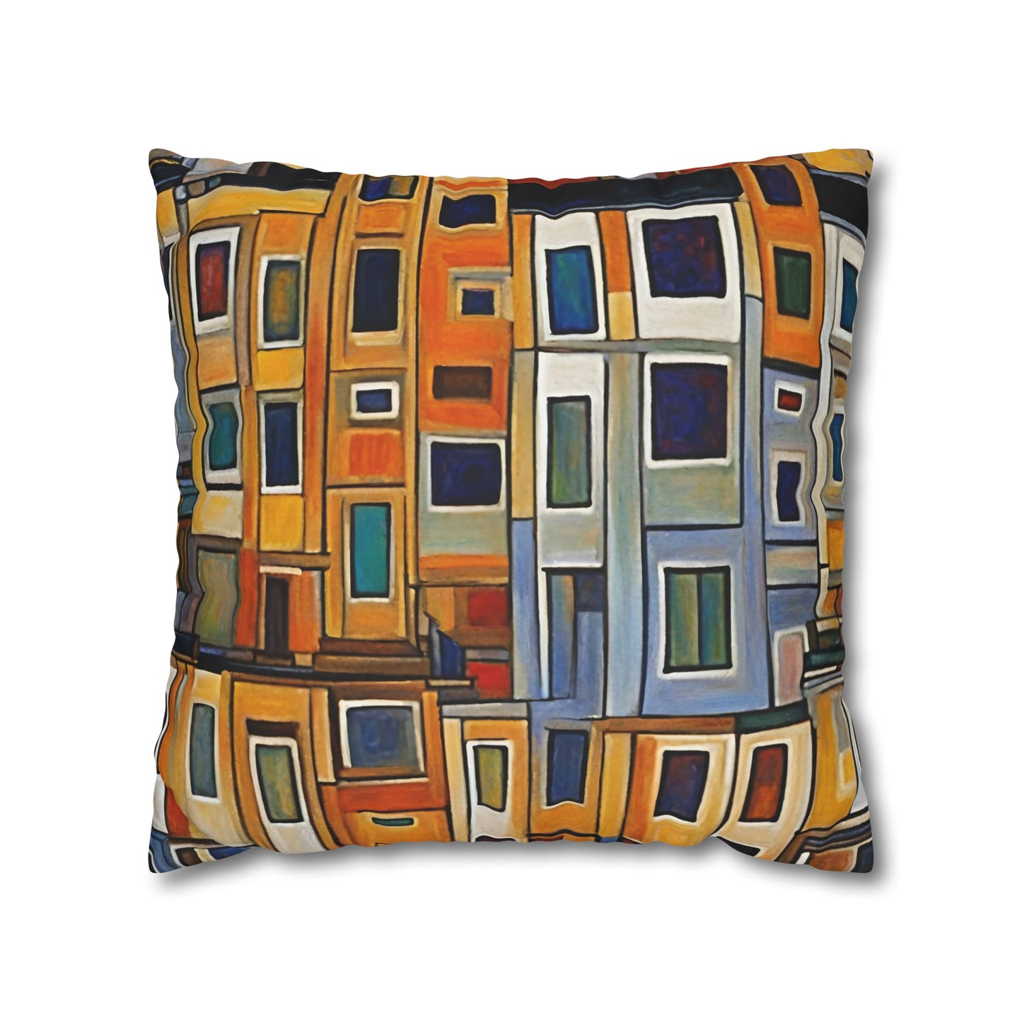 City Living Square Poly Canvas Pillowcase