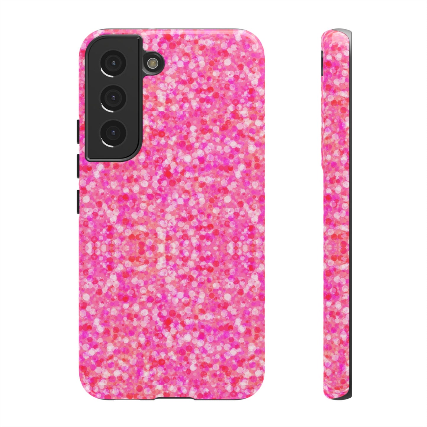 Poppin Pink iPhone Samsung Galaxy Google Pixel Tough Cases