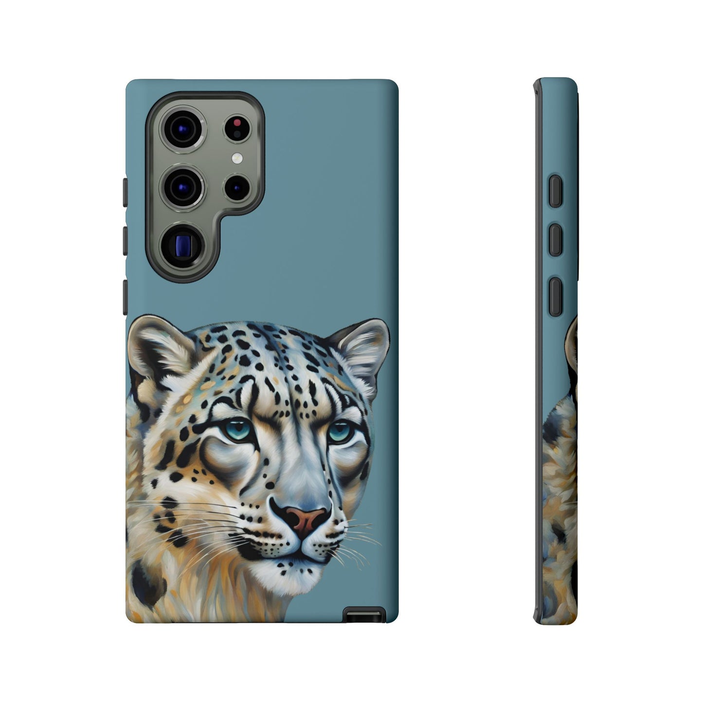 Snow Leopard iPhone Samsung Galaxy Google Pixel Tough Cases