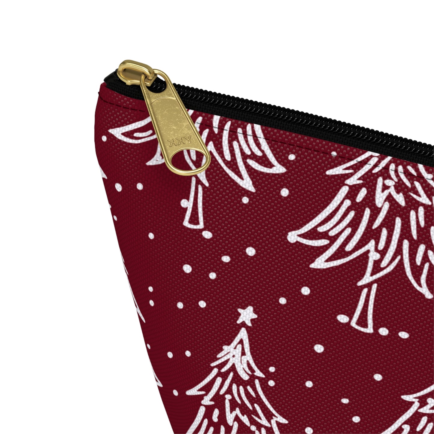 Christmas Trees for All Red Accessory Pouch w T-bottom