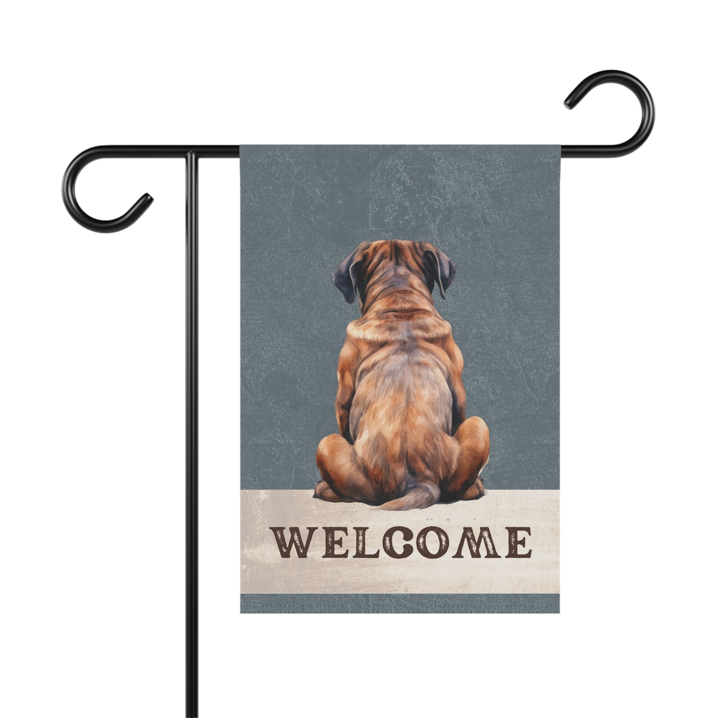 Mastiff Welcome 2-Sided Garden & House Flag/Banner