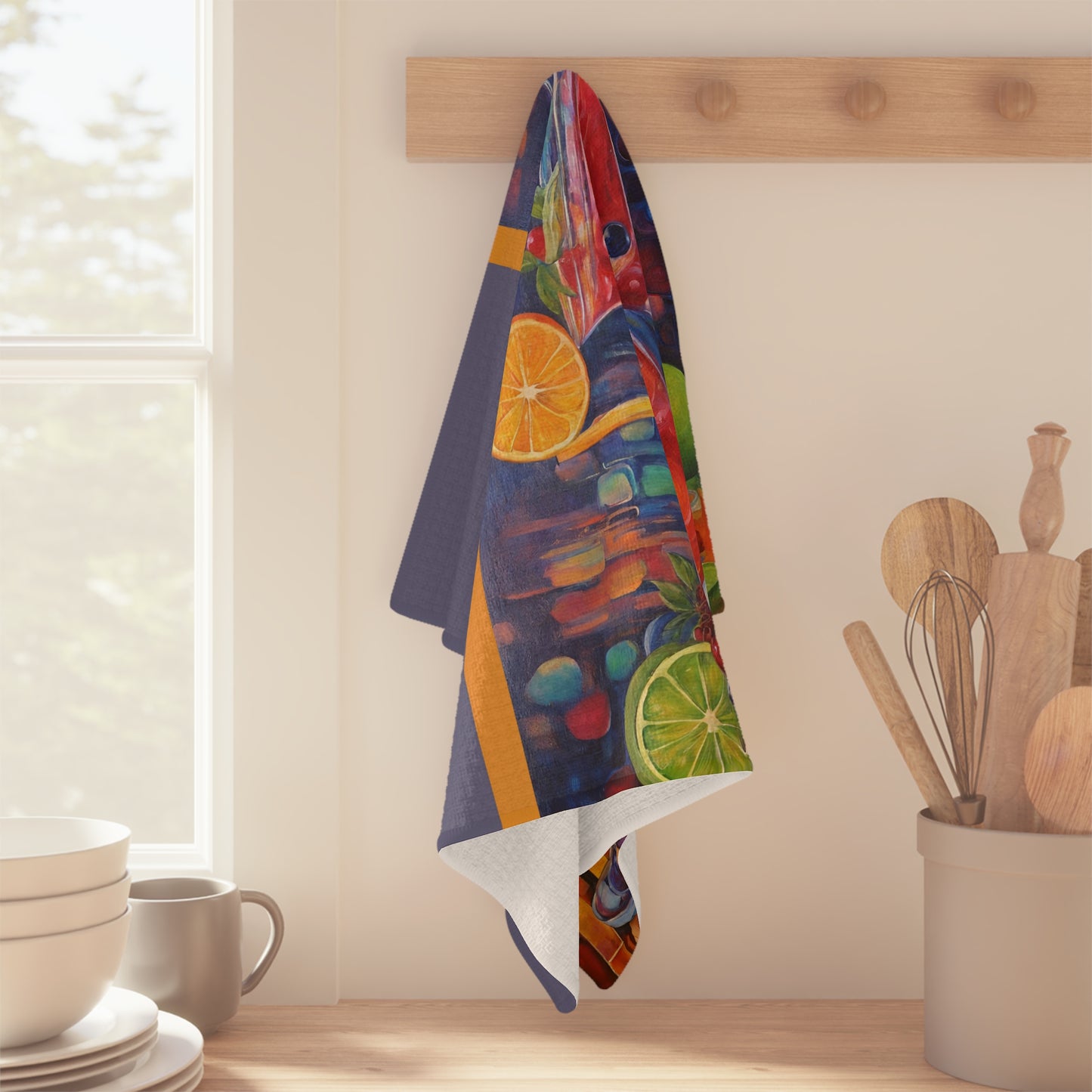 Fruity Cocktails Microfiber Tea Towel