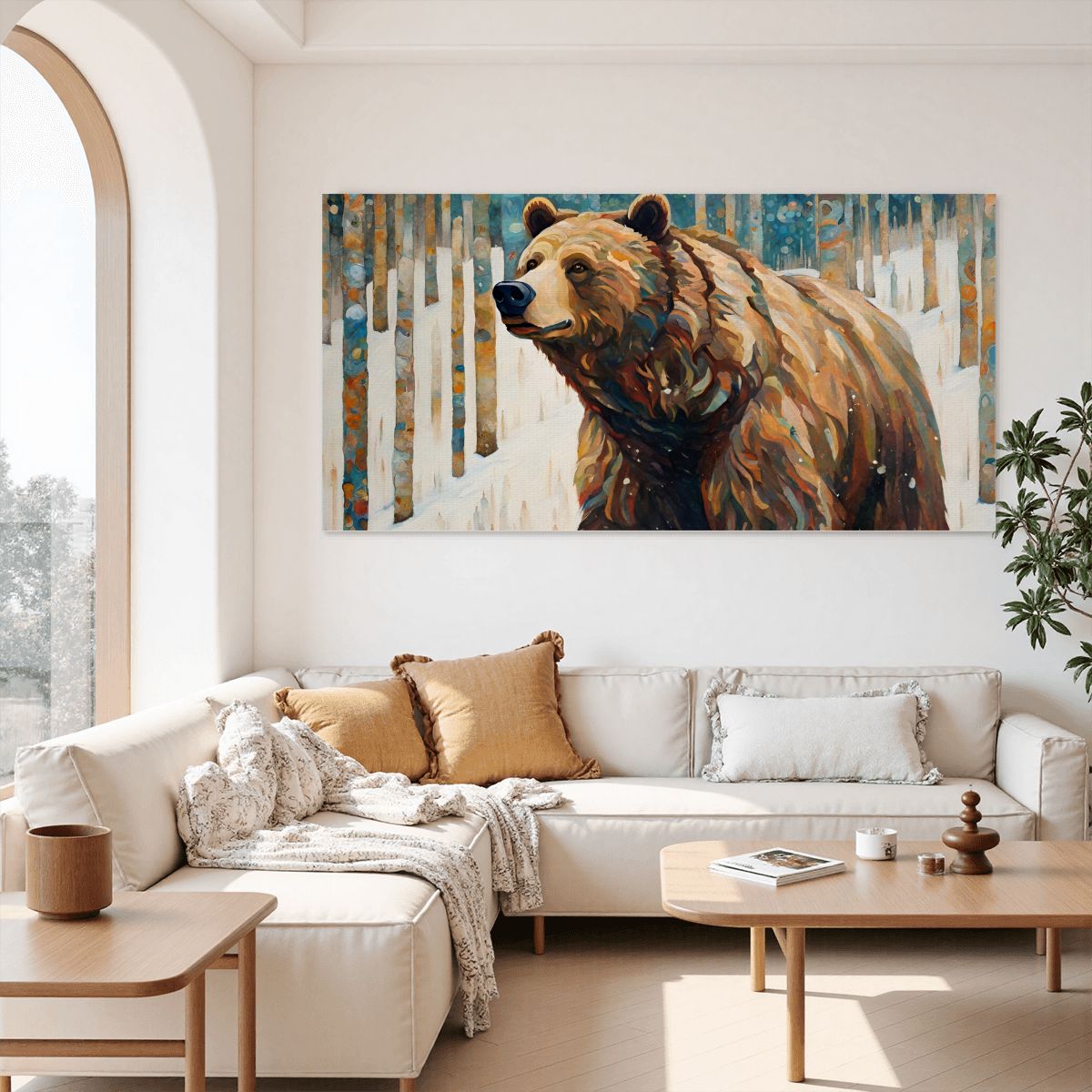 60" x 30" Printed Canvas Fabric Wall Art - No Frame (Made in USA)