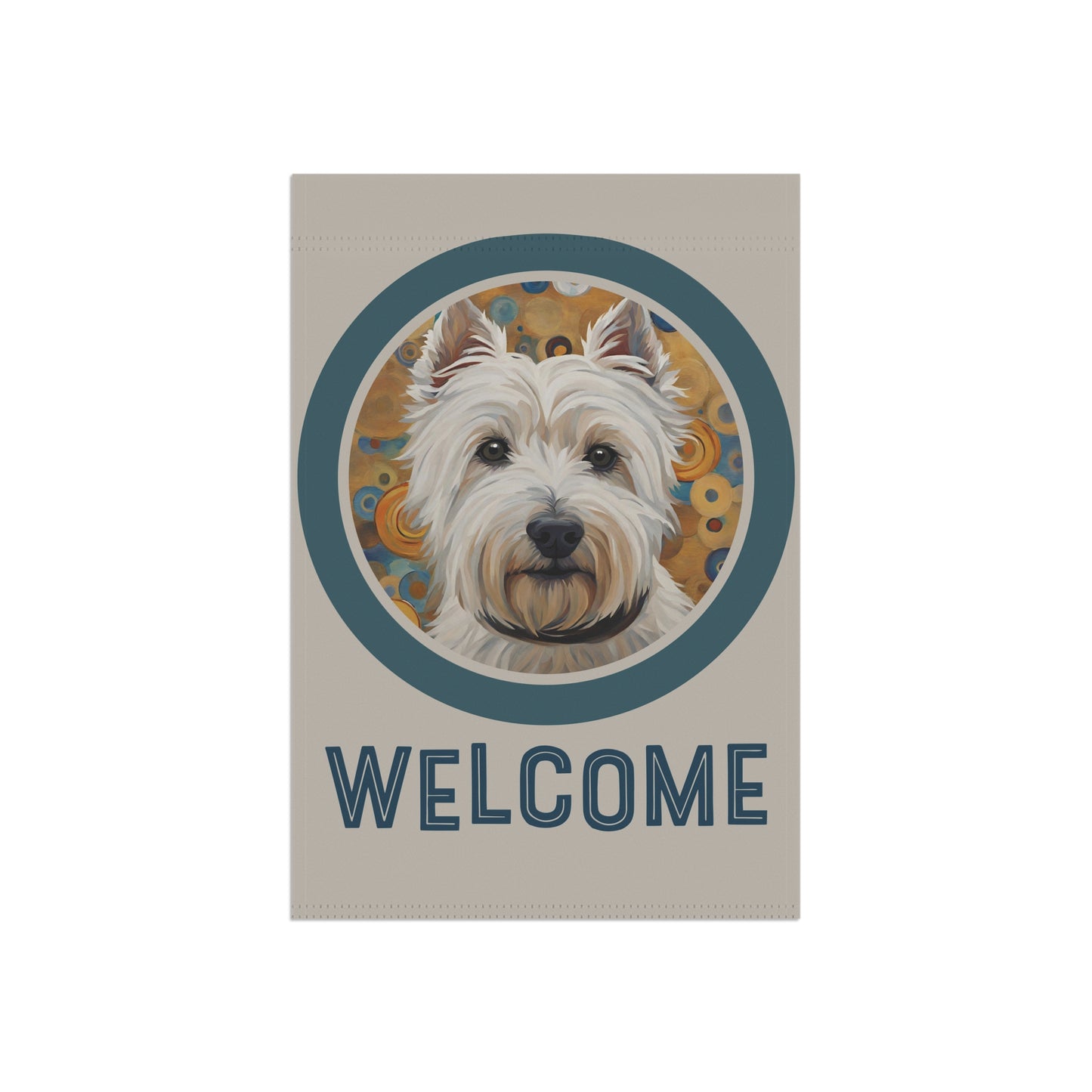 West Highland Terrier Welcome 2-Sided Garden & House Flag/Banner