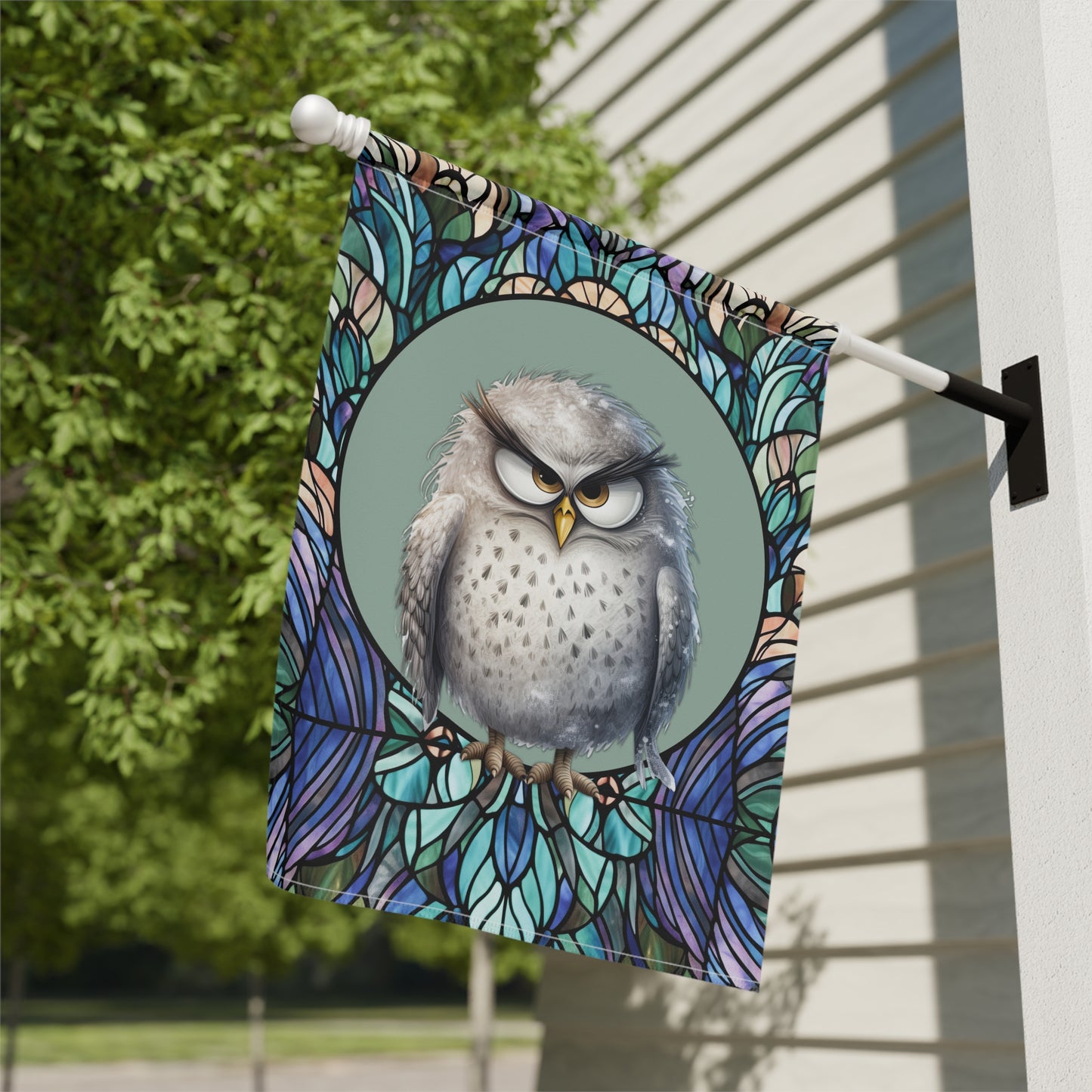 Mister Owl 2-Sided Decorative Garden & House Flag/Banner