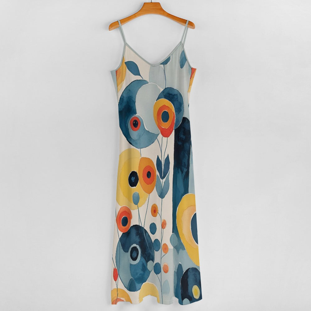 Willa Abstract Floral Women's Summer Fashion Slip Dress
