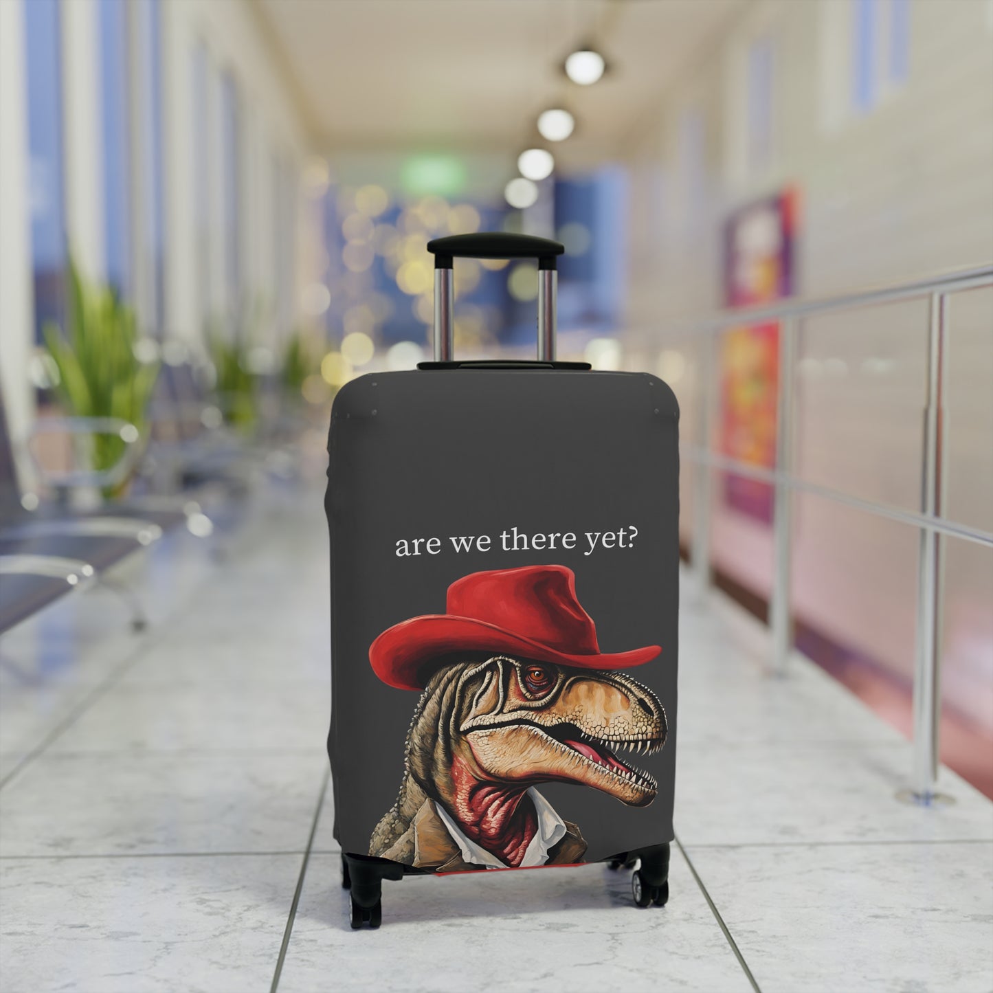 Red Hat T-Rex Are We There Yet? Luggage Cover