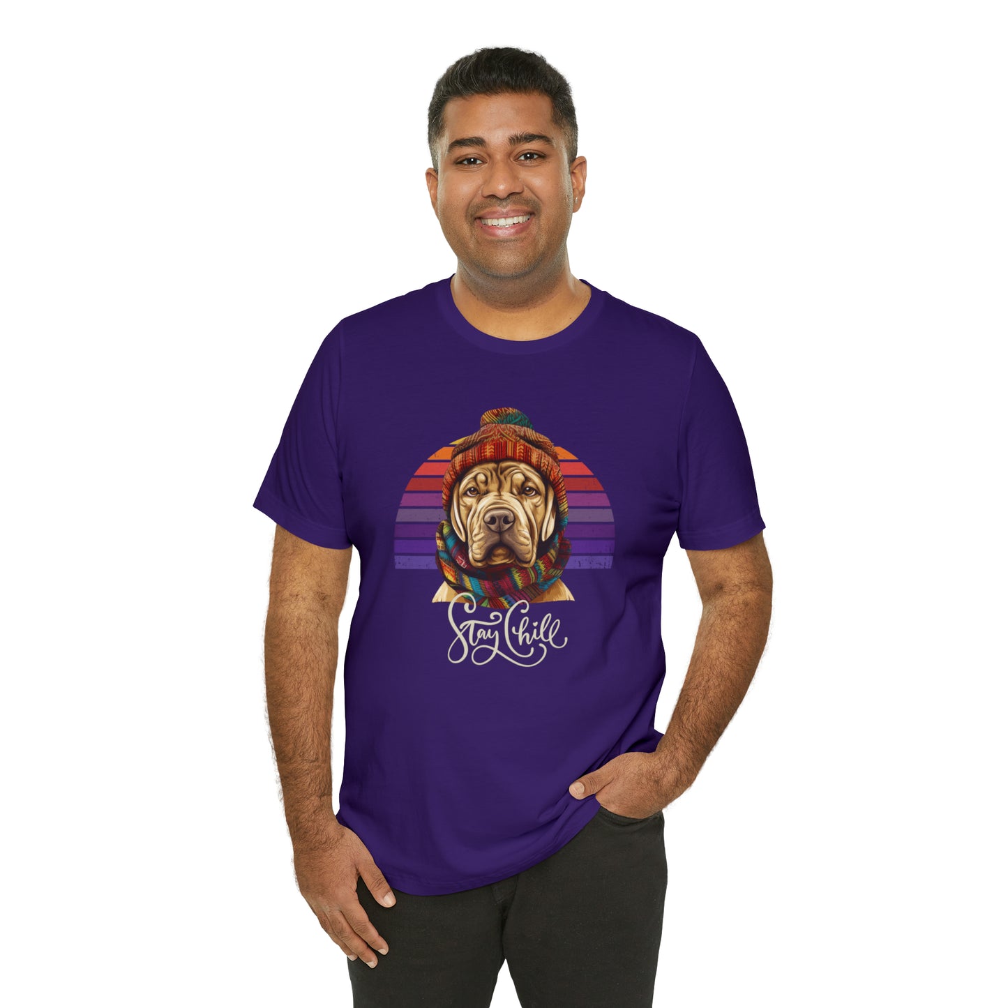 Stay Chill Shar Pei Unisex Jersey Short Sleeve Tee